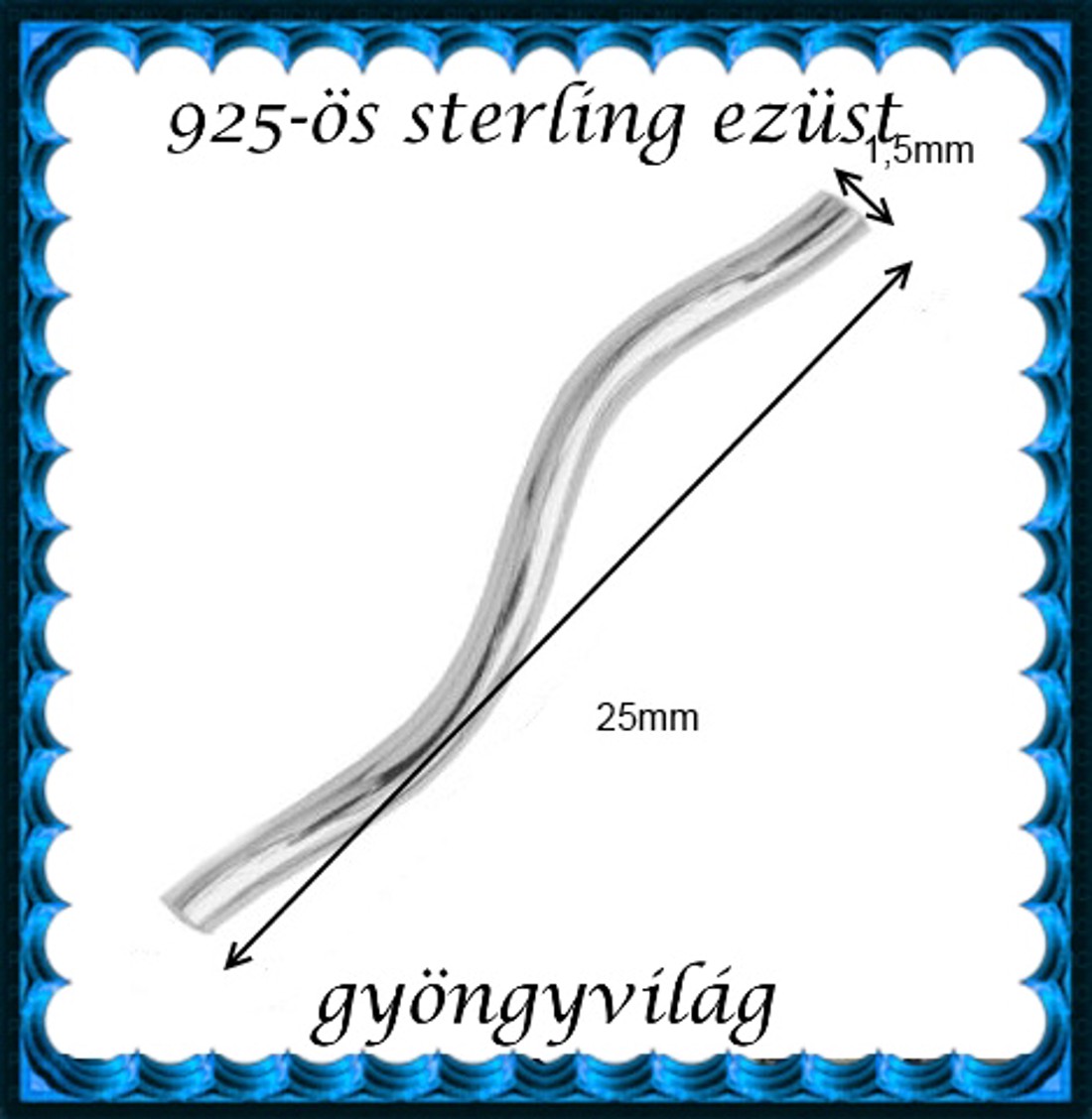 Brățară de bijuterii din argint 925: intermediară / perlă / ornament EKÖ 63 -  - Artynos.ro