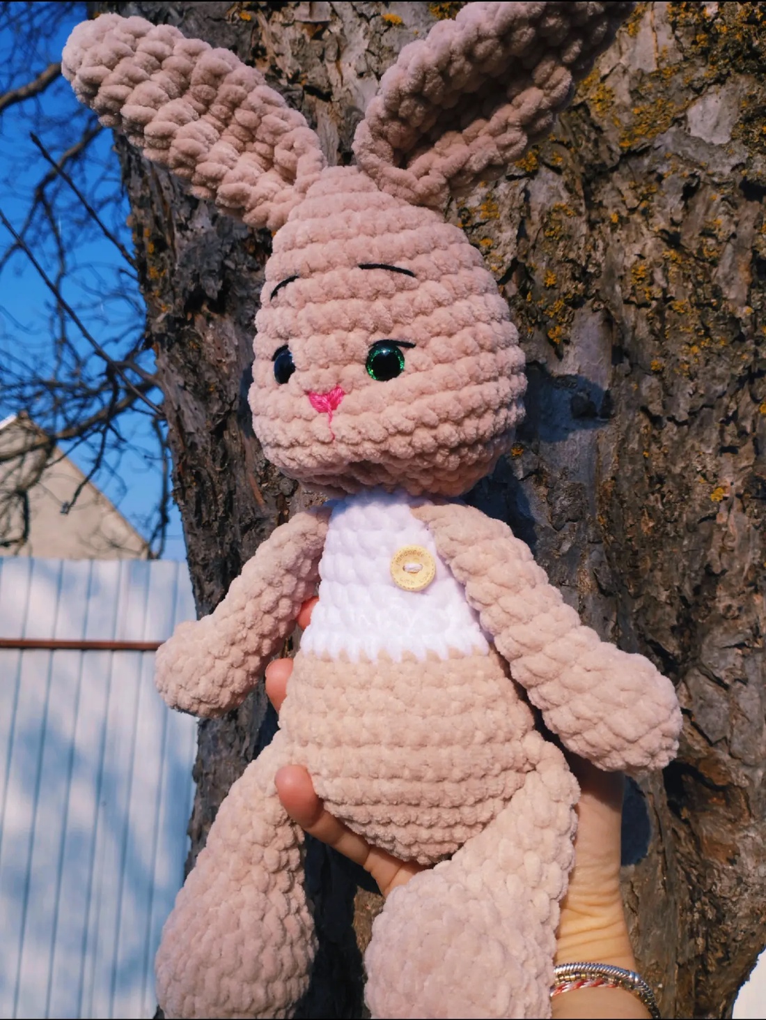 Iepuraș  - decor de sărbători - decorațiuni de paște - alte creații de paște - Artynos.ro