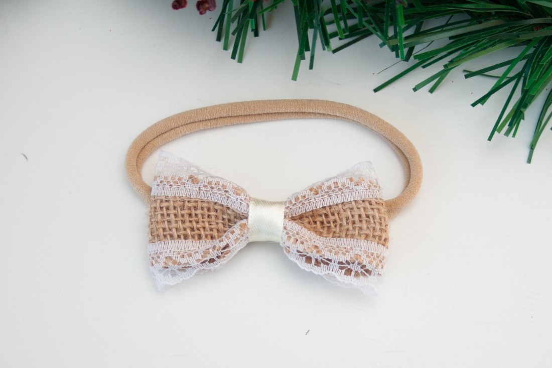 Bentiță elastică elastică - Fabricat din dantelă panglică de iută -  - Artynos.ro