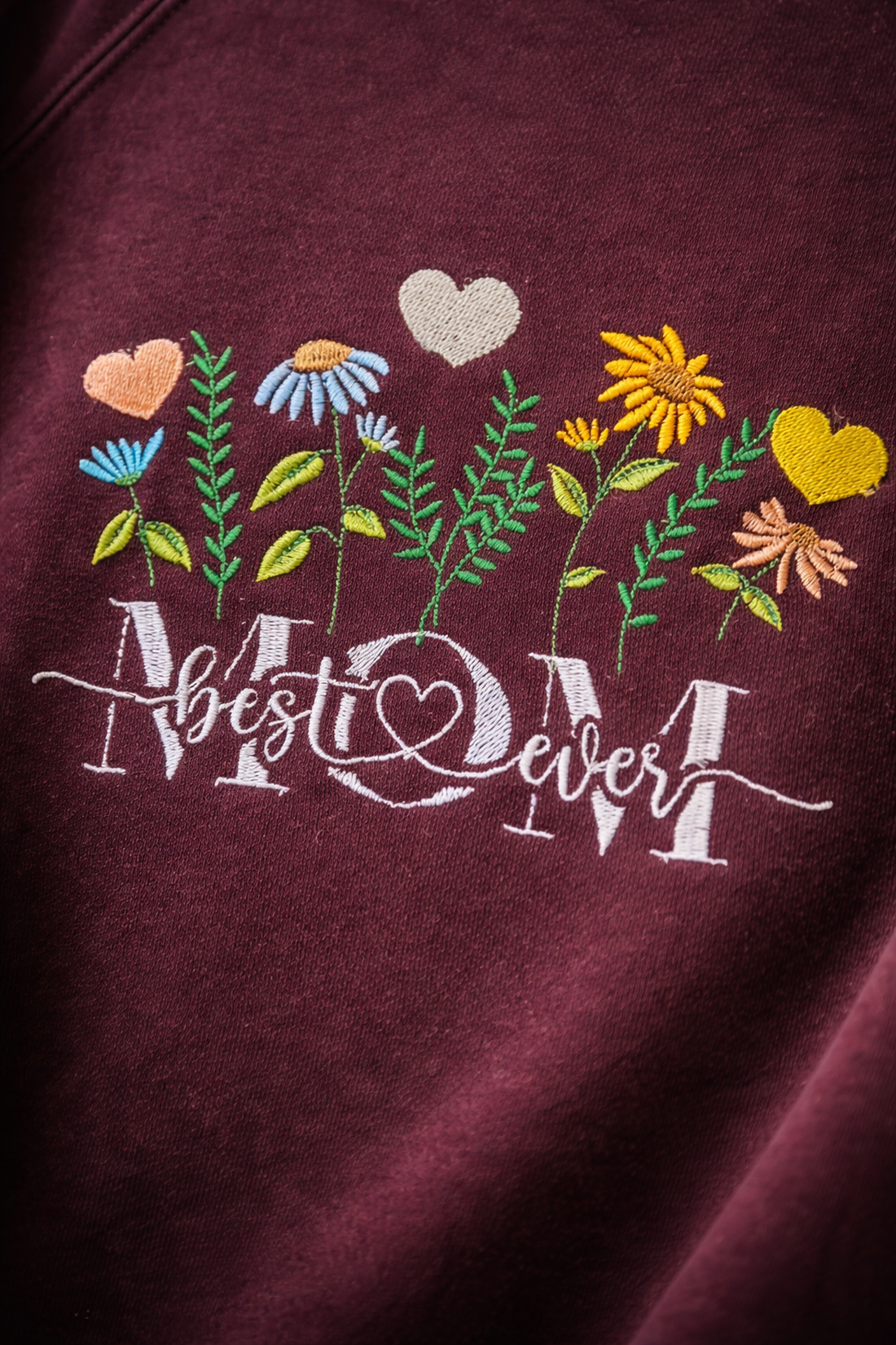 Hanorac cu broderie Best Mom Ever - îmbrăcăminte și modă - haine damă - hanorace, cardigane - Artynos.ro