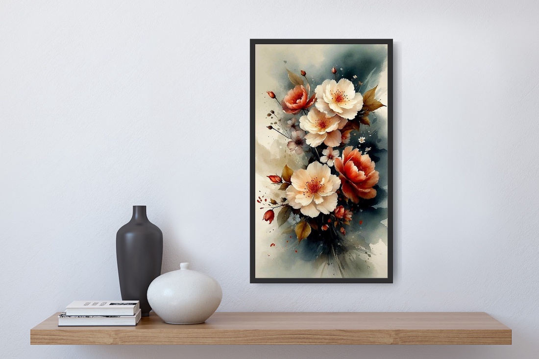 Pictură florală în ulei - arte vizuale și accesorii  - picturi - pictură în ulei - Artynos.ro