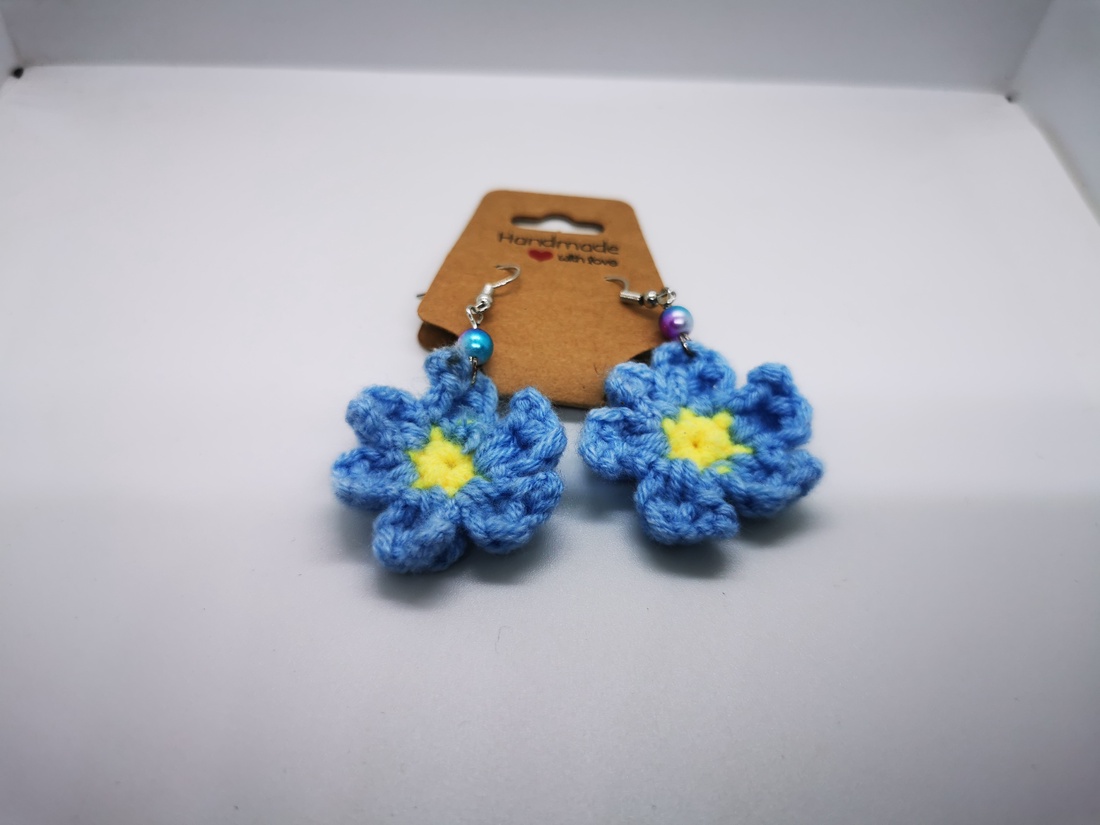 Cercei croșetati - bijuterii - cercei - cercei croșetați - Artynos.ro