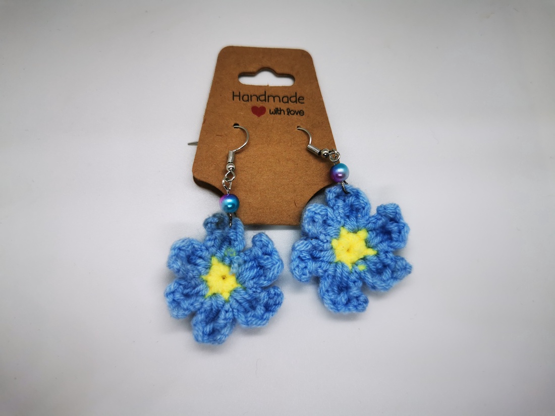 Cercei croșetati - bijuterii - cercei - cercei croșetați - Artynos.ro