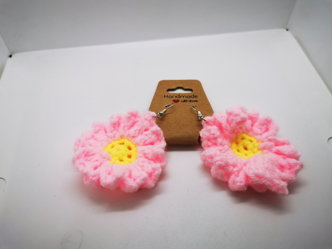 Cercei croșetati  - bijuterii - cercei - cercei croșetați - Artynos.ro