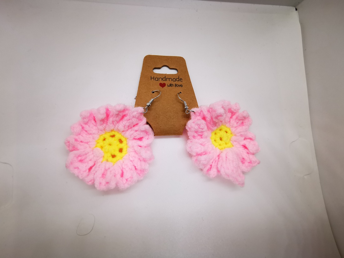 Cercei croșetati  - bijuterii - cercei - cercei croșetați - Artynos.ro