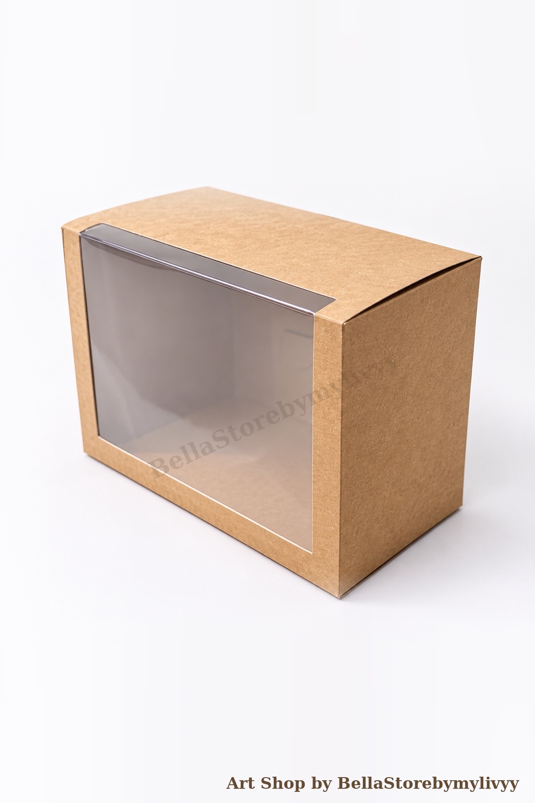 Cutie handmade cu fereastră transparentă dimensiune 18x10x12 cm, set 5buc - casă & stil de viață - decorațiuni de casă - decorațiuni de masă și rafturi - cutii de decor - Artynos.ro