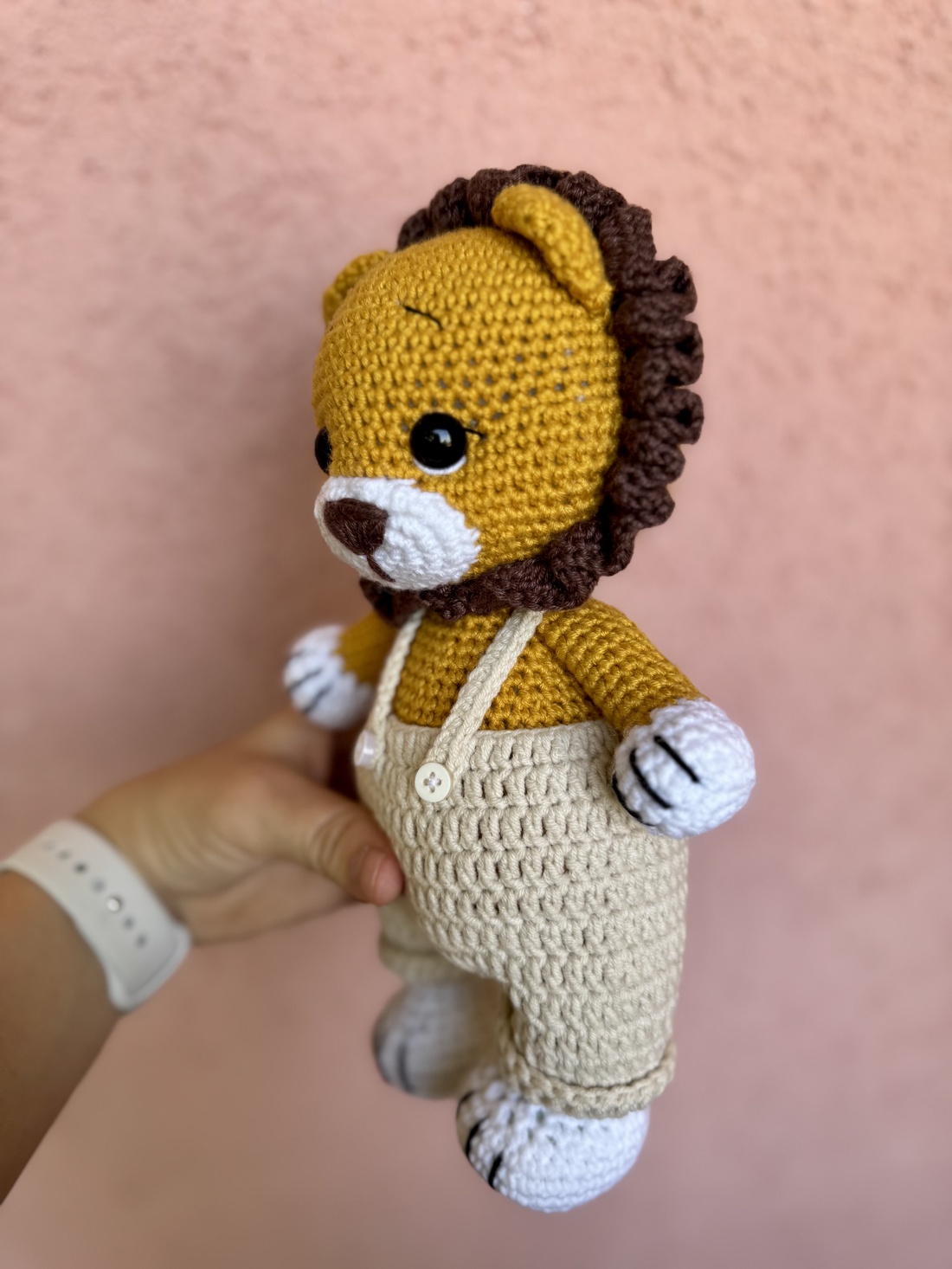 Horgolt oroszlán - jucării și echipamente pentru copii - plușuri - figurine de pluș - Artynos.ro
