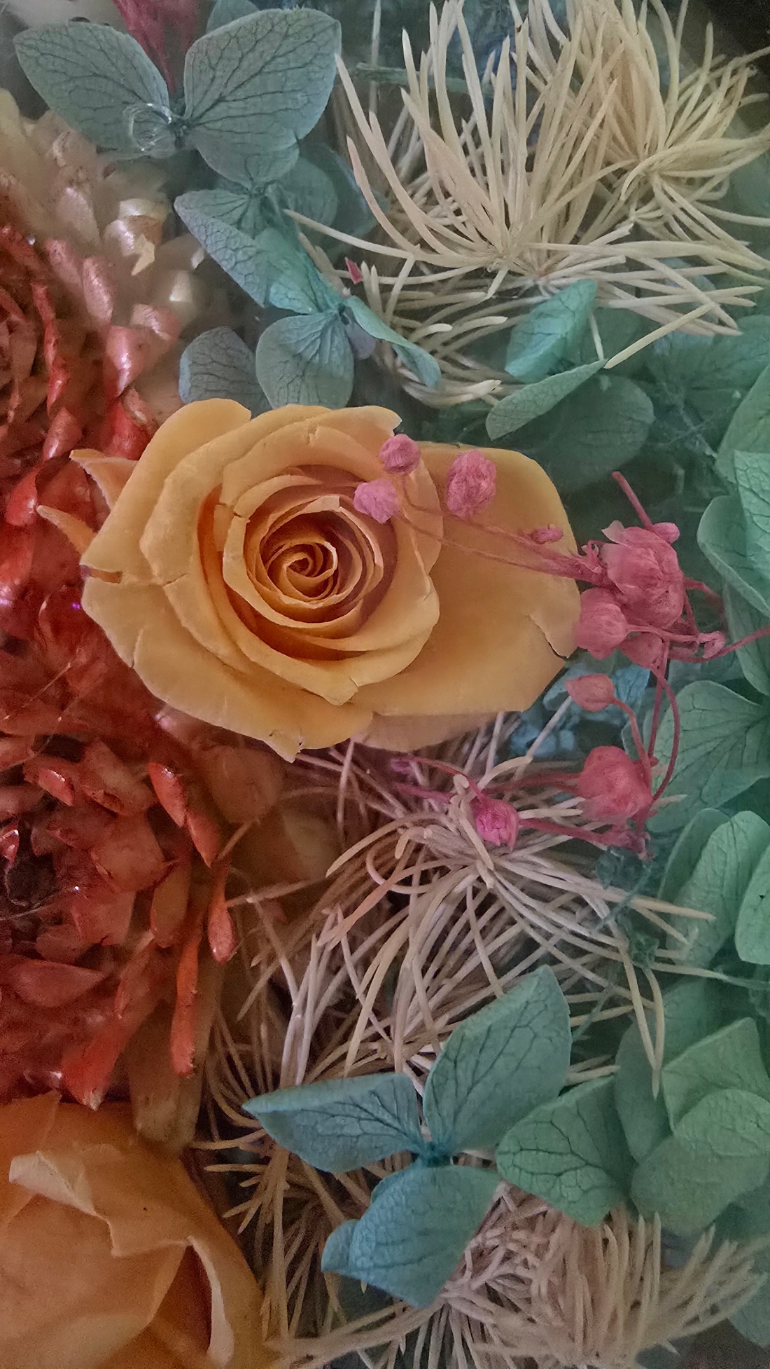 Tablou cu flori naturale conservate - casă & stil de viață - decorațiuni de casă - accesorii florale - buchete de flori - Artynos.ro