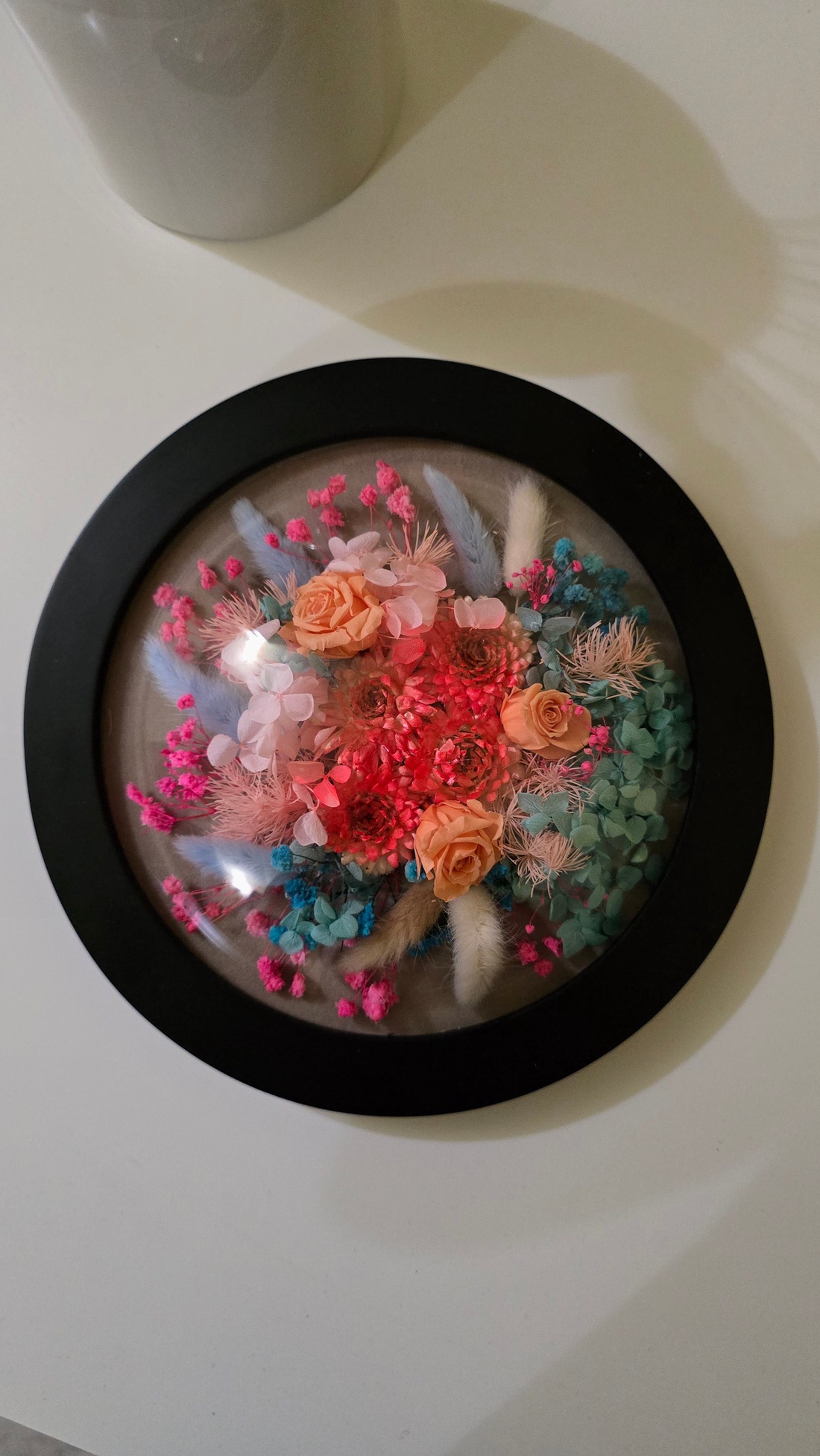 Tablou cu flori naturale conservate - casă & stil de viață - decorațiuni de casă - accesorii florale - buchete de flori - Artynos.ro