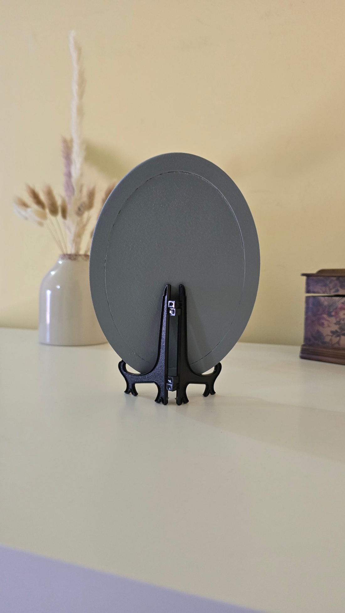 Tablou oval cu flori naturale conservate � eleganță în detalii - casă & stil de viață - decorațiuni de casă - accesorii florale - buchete de flori - Artynos.ro