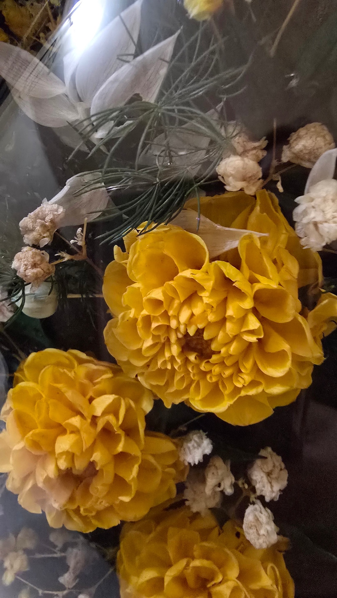 Tablou oval cu flori naturale conservate � eleganță în detalii - casă & stil de viață - decorațiuni de casă - accesorii florale - buchete de flori - Artynos.ro