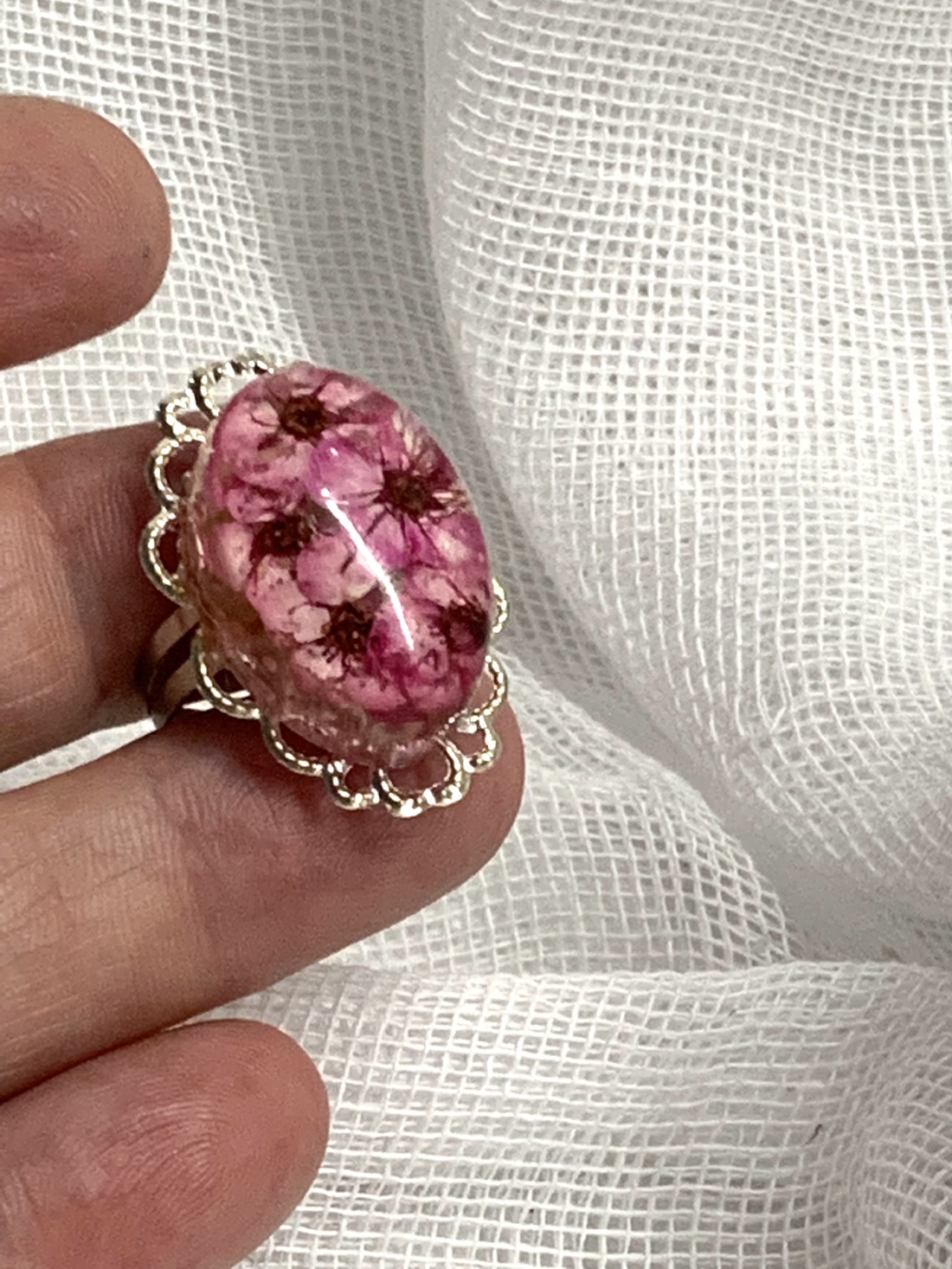 Inel reglabil- handmade unicat 00769 - bijuterii - inele - inele solitaire - Artynos.ro