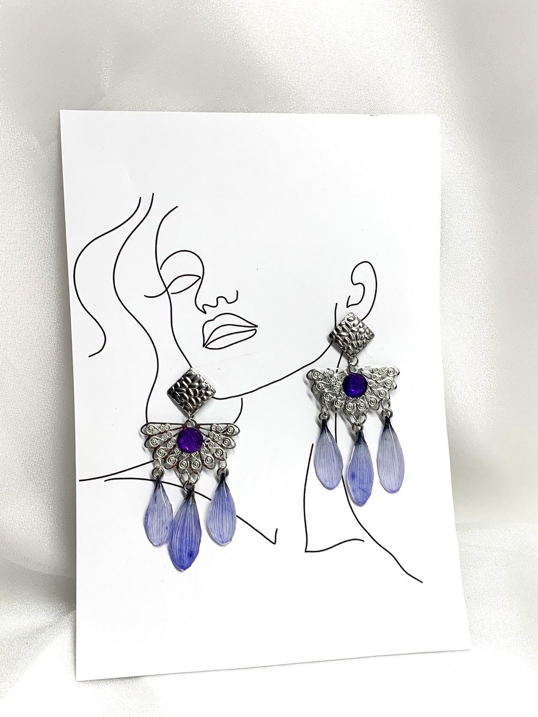 cercei handmade unicat din si flori naturale 00547 - bijuterii - cercei - cercei drop - Artynos.ro cercei handmade unicat din si flori naturale 00547 - bijuterii - cercei - cercei drop - Artynos.ro