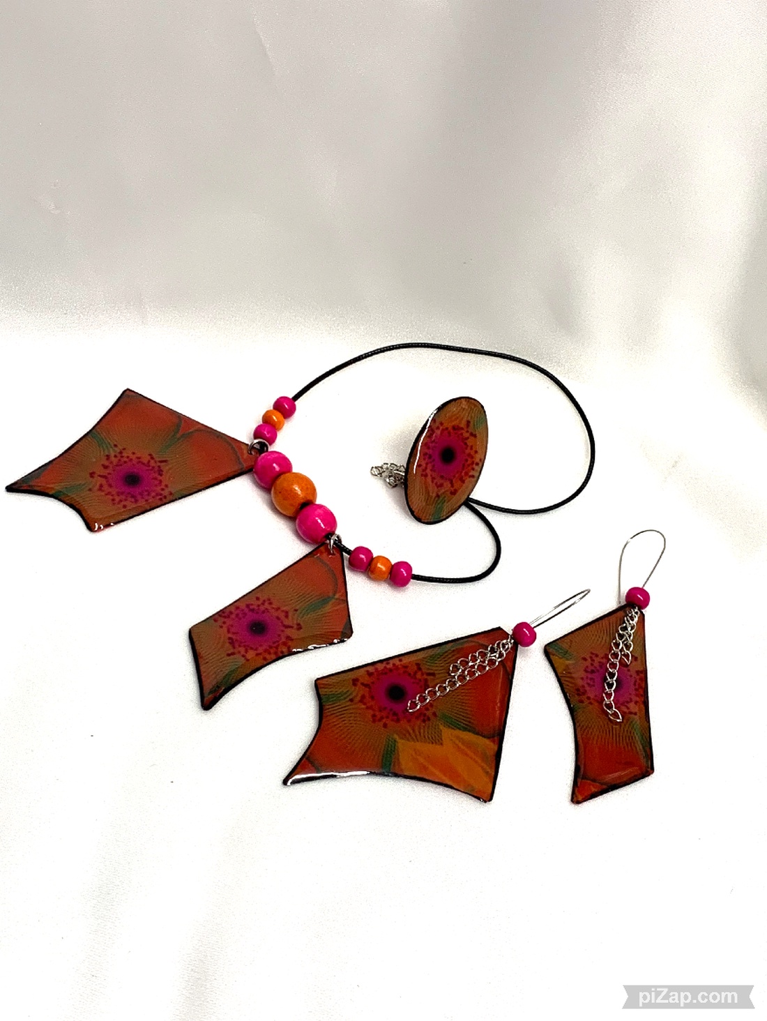 Set bijuterii handmade unicat - din rășină 00558 - - Artynos.ro Set bijuterii handmade unicat - din rășină 00558 - - Artynos.ro