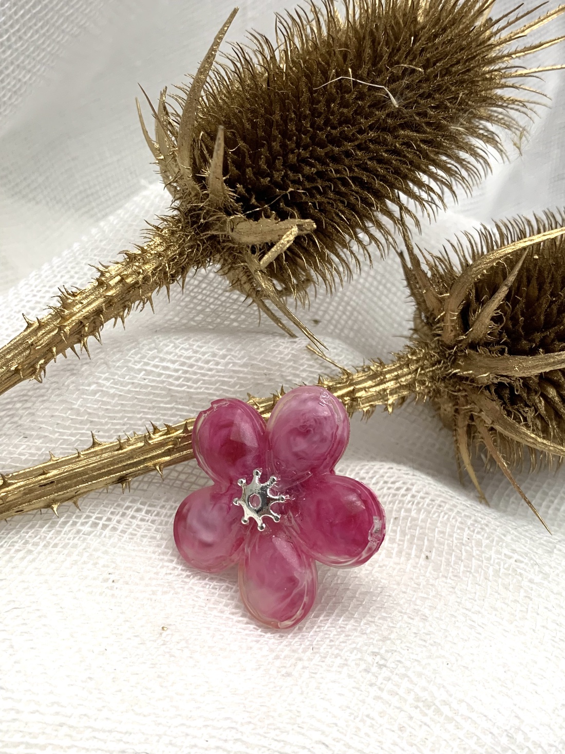 Set bijuterii handmade unicat din rasina si flori naturale 00705 - - Artynos.ro Set bijuterii handmade unicat din rasina si flori naturale 00705 - - Artynos.ro