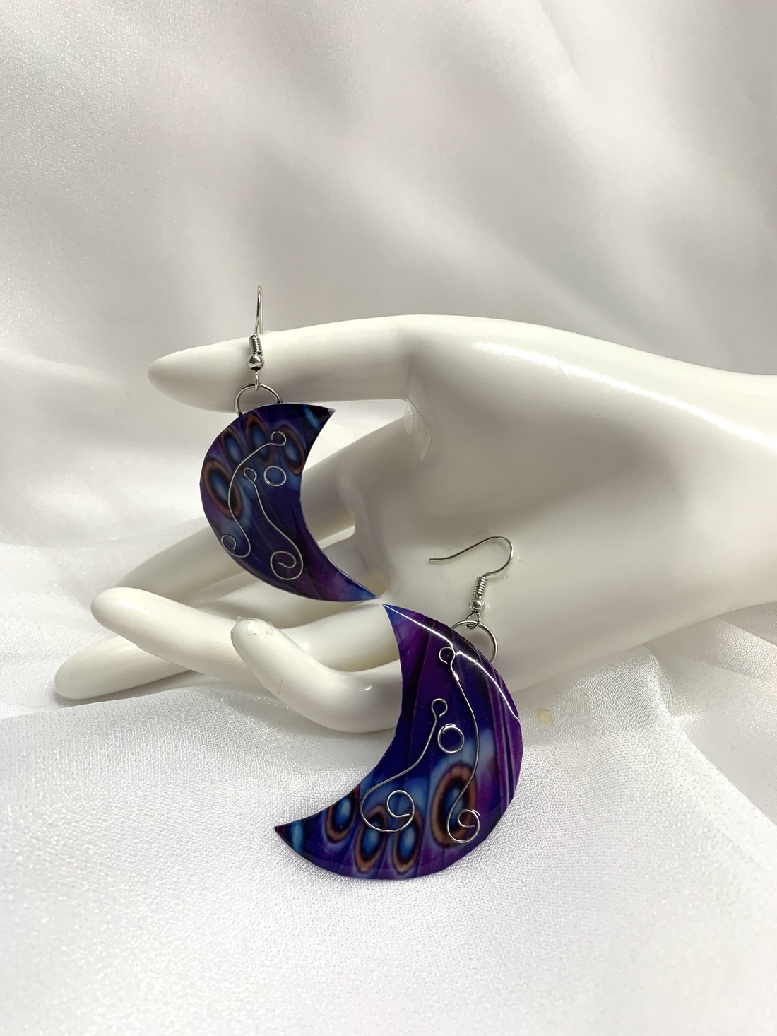 Cercei handmade unicat din rasina 00716 -  - Artynos.ro