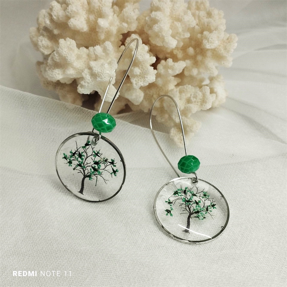 Set bijuterii handmade unicat din rasina si flori naturale 00783 - - Artynos.ro Set bijuterii handmade unicat din rasina si flori naturale 00783 - - Artynos.ro