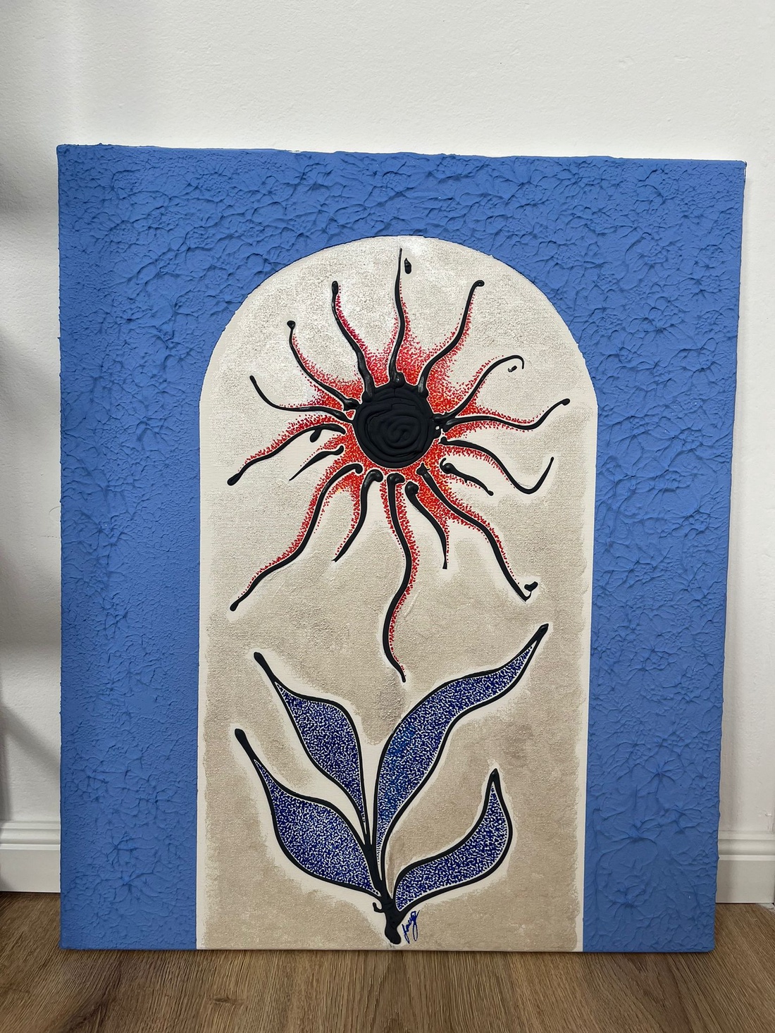 Tablou handmade unicat pe canvas 00843 - casă & stil de viață - accesorii pentru decorat casa - decorațiuni de pereți, decorațiuni suspendate - tablou cu licheni - Artynos.ro