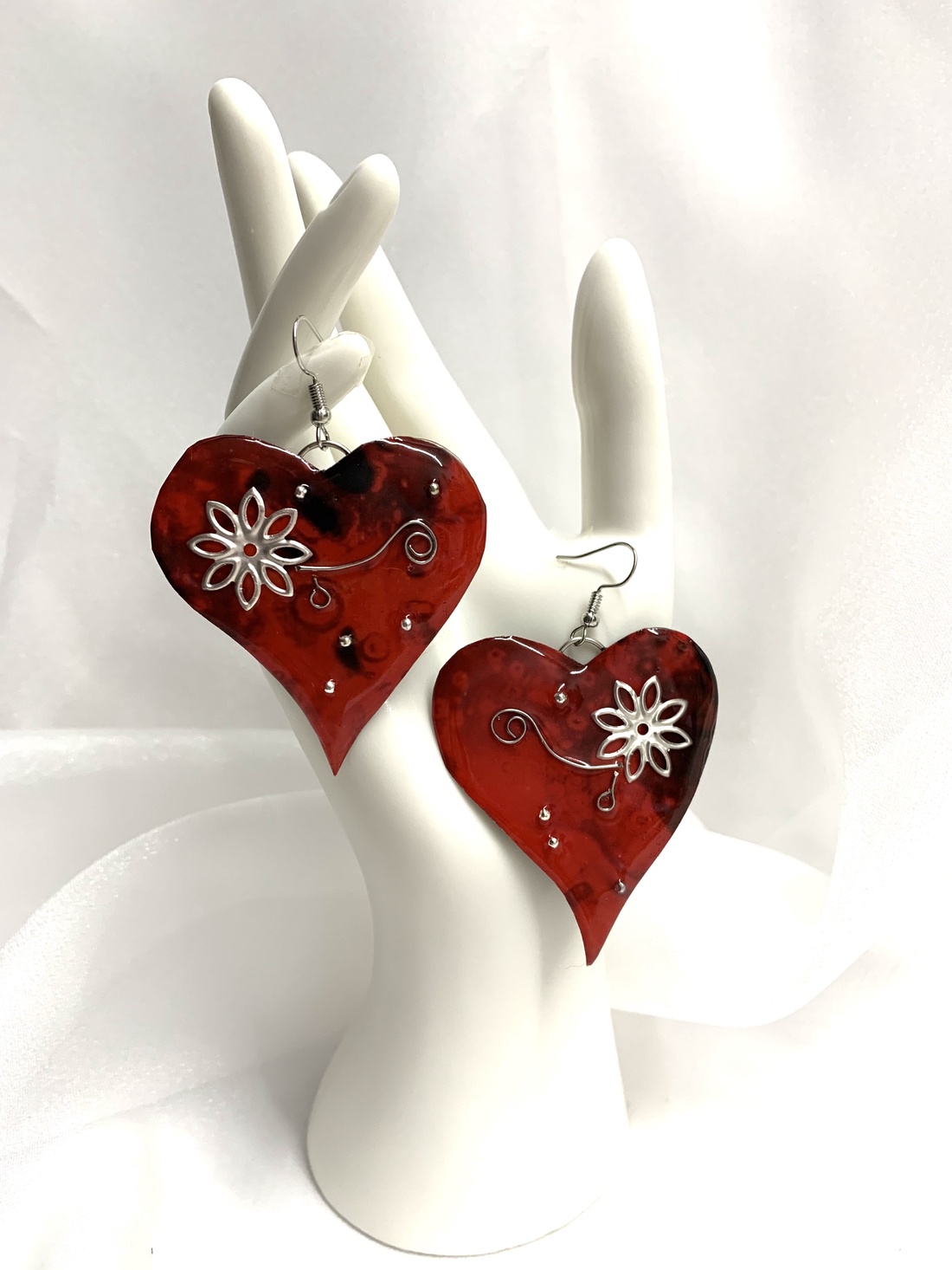 Cercei handmade unicat cu rasina 00856 -  - Artynos.ro
