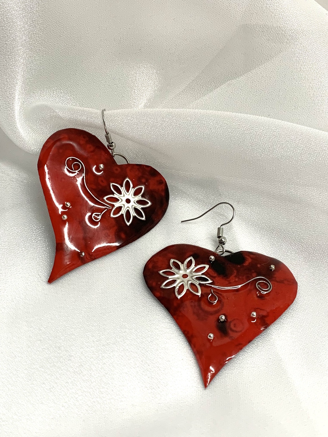 Cercei handmade unicat cu rasina 00856 -  - Artynos.ro