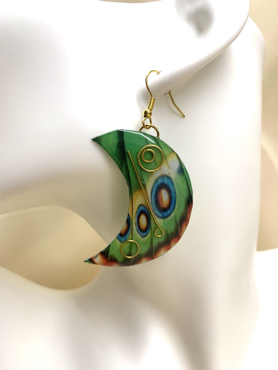 cercei handmade unicat din rășină   00676 - bijuterii - cercei din rășină - Artynos.ro