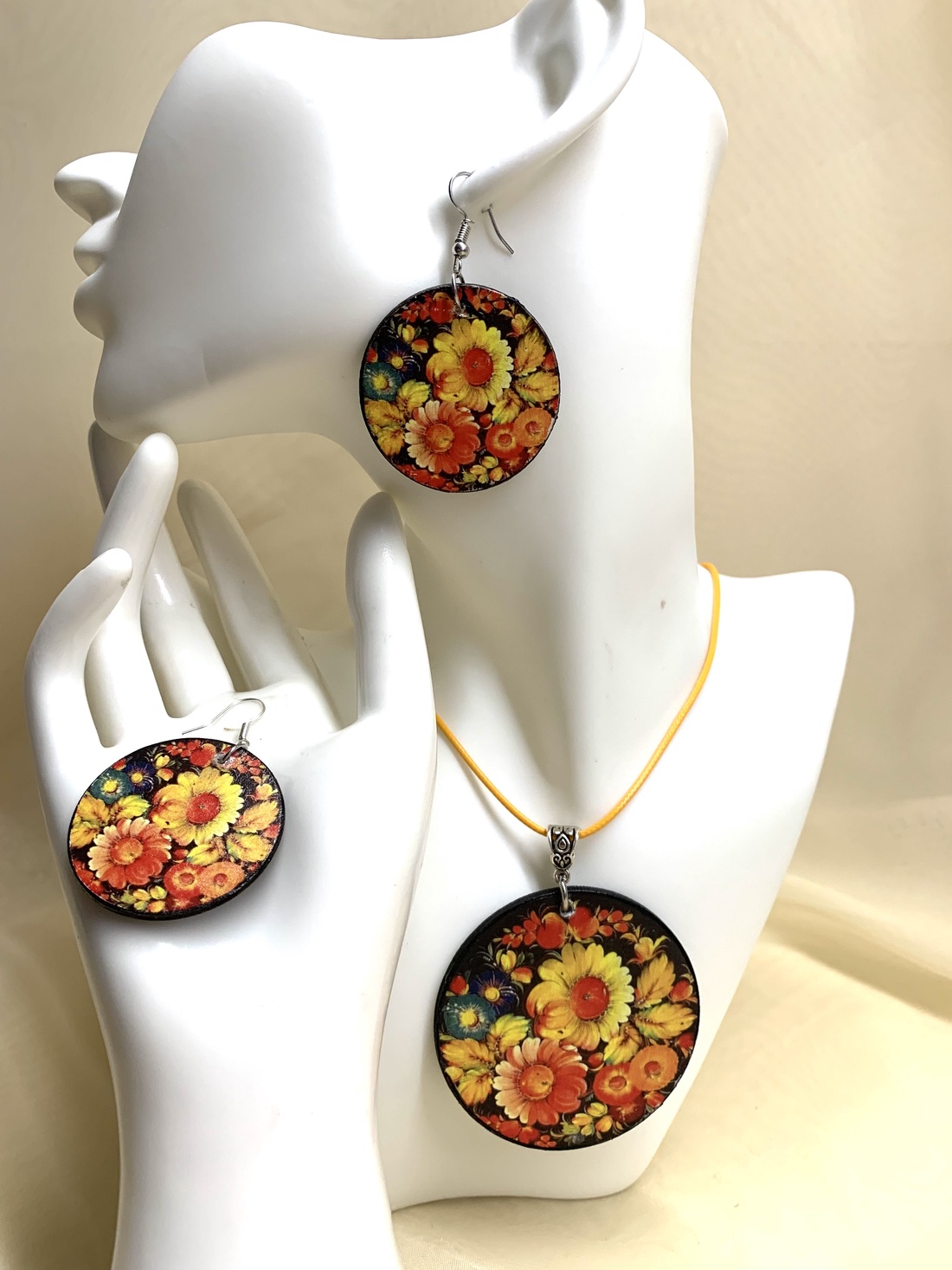 Set bijuterii handmade  00879 - accesorii nuntă - bijuterii mireasă - set bijuterii de mireasă - Artynos.ro