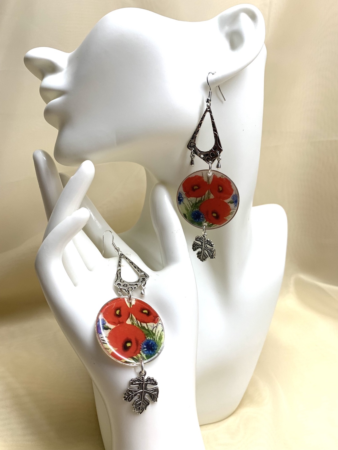 Set bijuterii handmade unicat din rășină 00507 - bijuterii - seturi de bijuterii - Artynos.ro