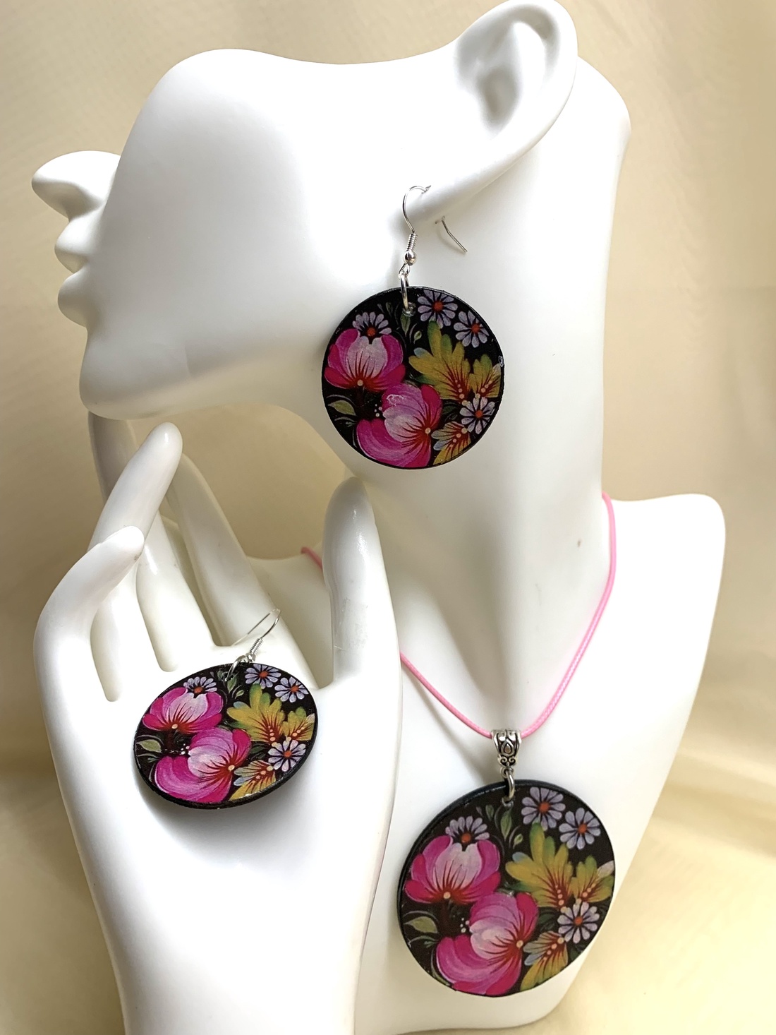 Set bijuterii handmade unicat 00893 - bijuterii - seturi de bijuterii - Artynos.ro