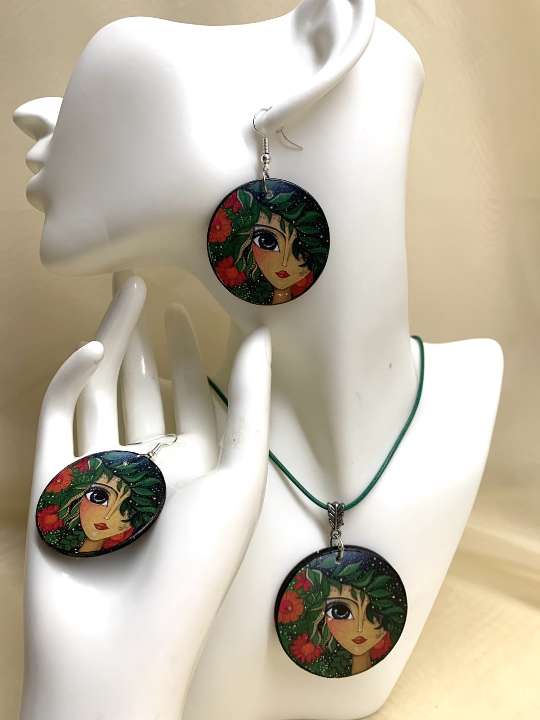 Set bijuterii handmade unicat - bijuterii - seturi de bijuterii - Artynos.ro