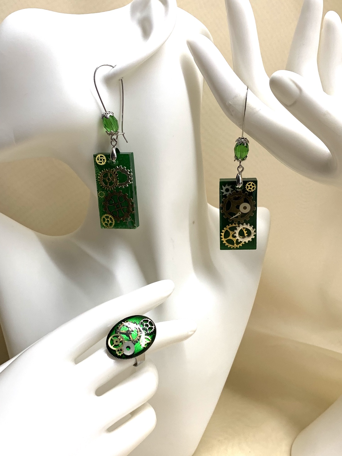 Set bijuterii unicat - stil Steampunck 00928 - bijuterii - seturi de bijuterii - Artynos.ro