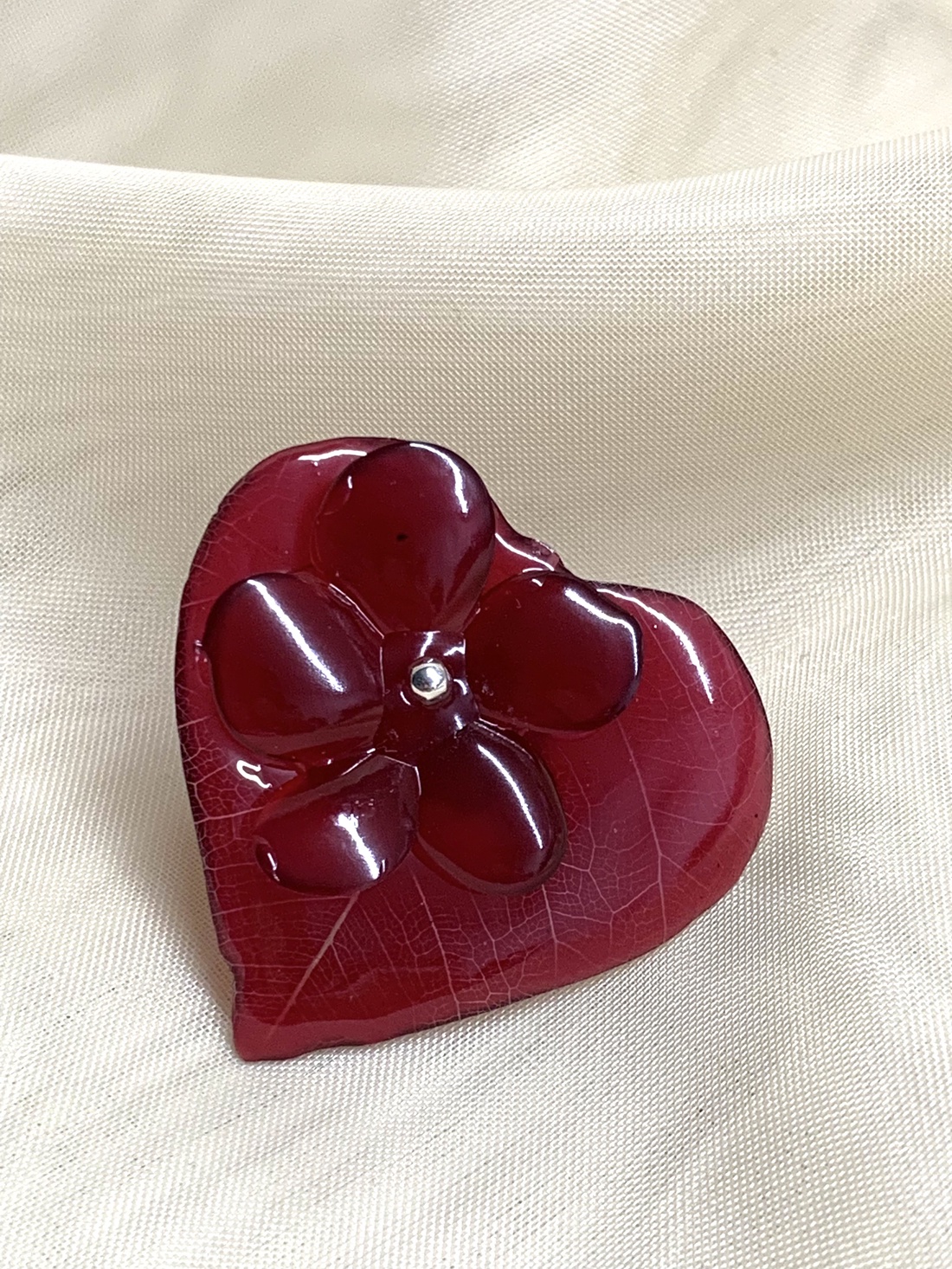 Set bijuterii cu frunze de Magnolie  01096 - bijuterii - seturi de bijuterii - Artynos.ro