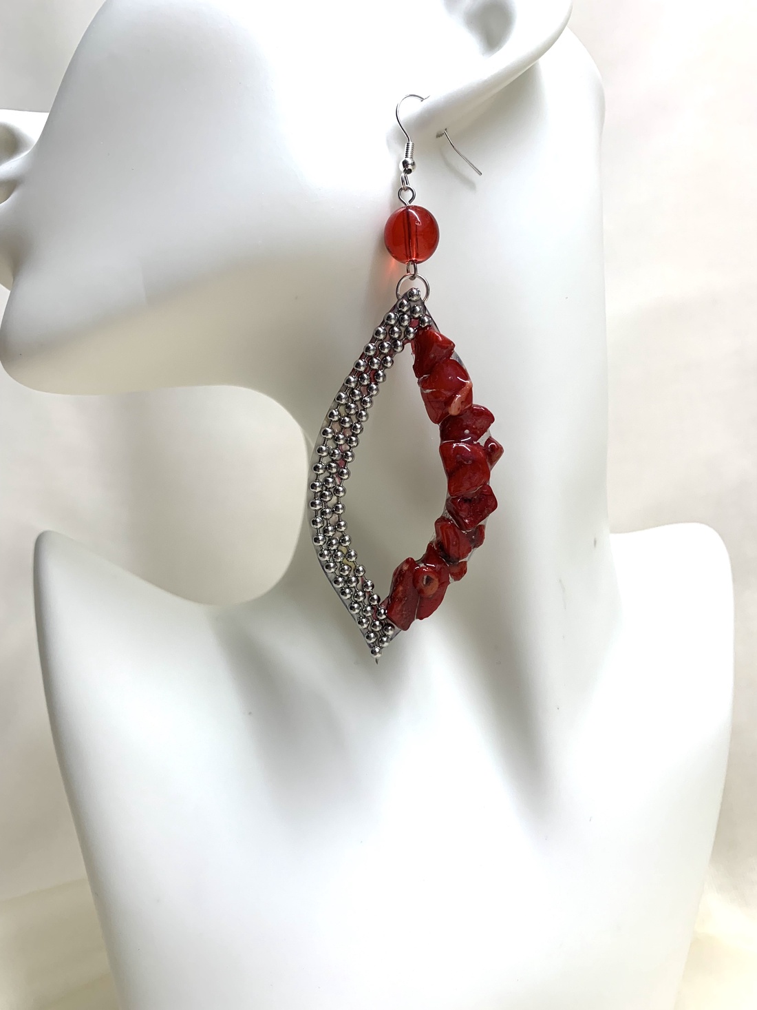 set bijuterii cu pietre semipretioase 01019 - bijuterii - cercei - cercei din rășină - Artynos.ro