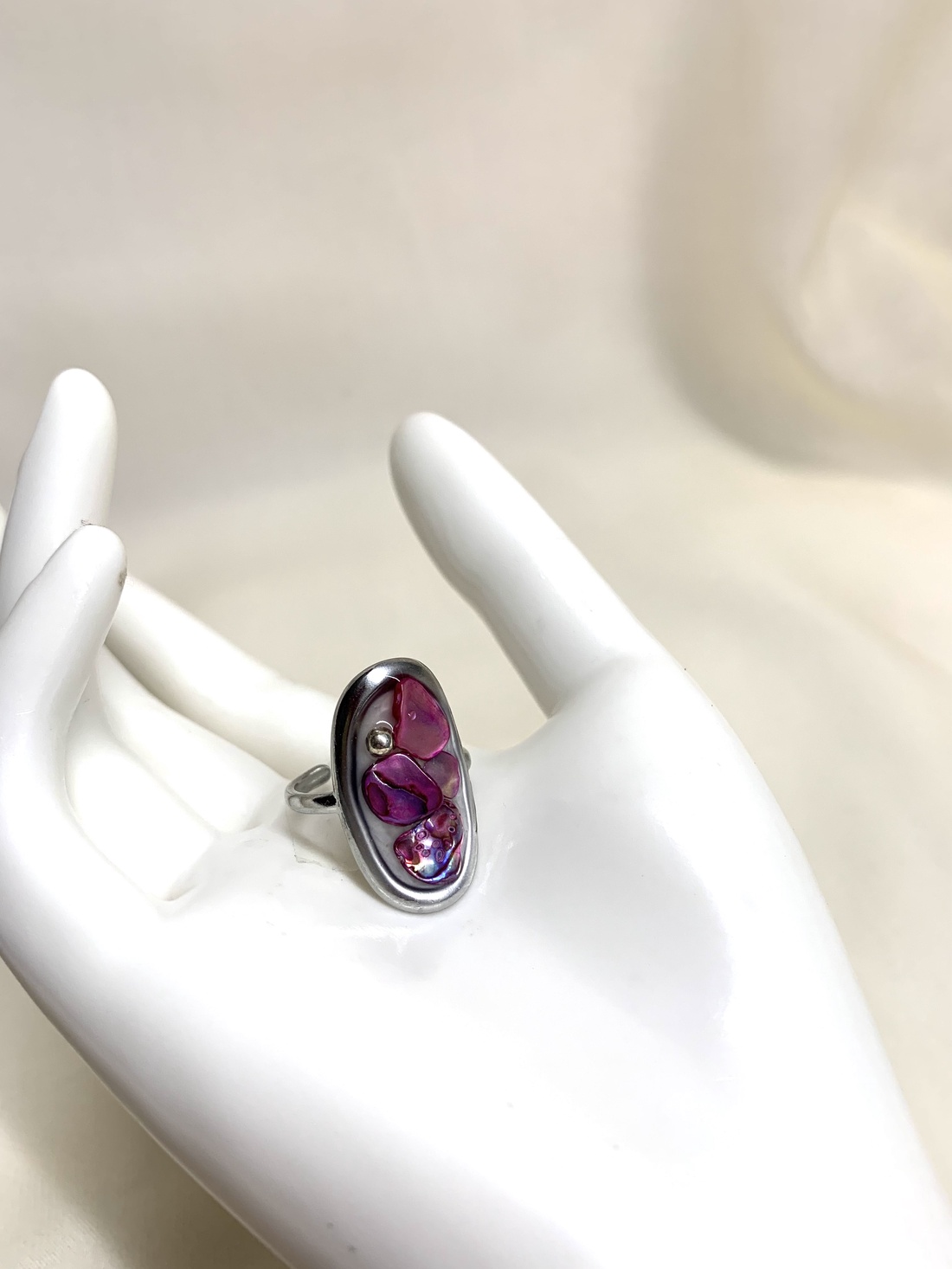 Inel cu scoici veritabile Abalone (Paua) 01163 - bijuterii - inele - inele cu figurine - Artynos.ro