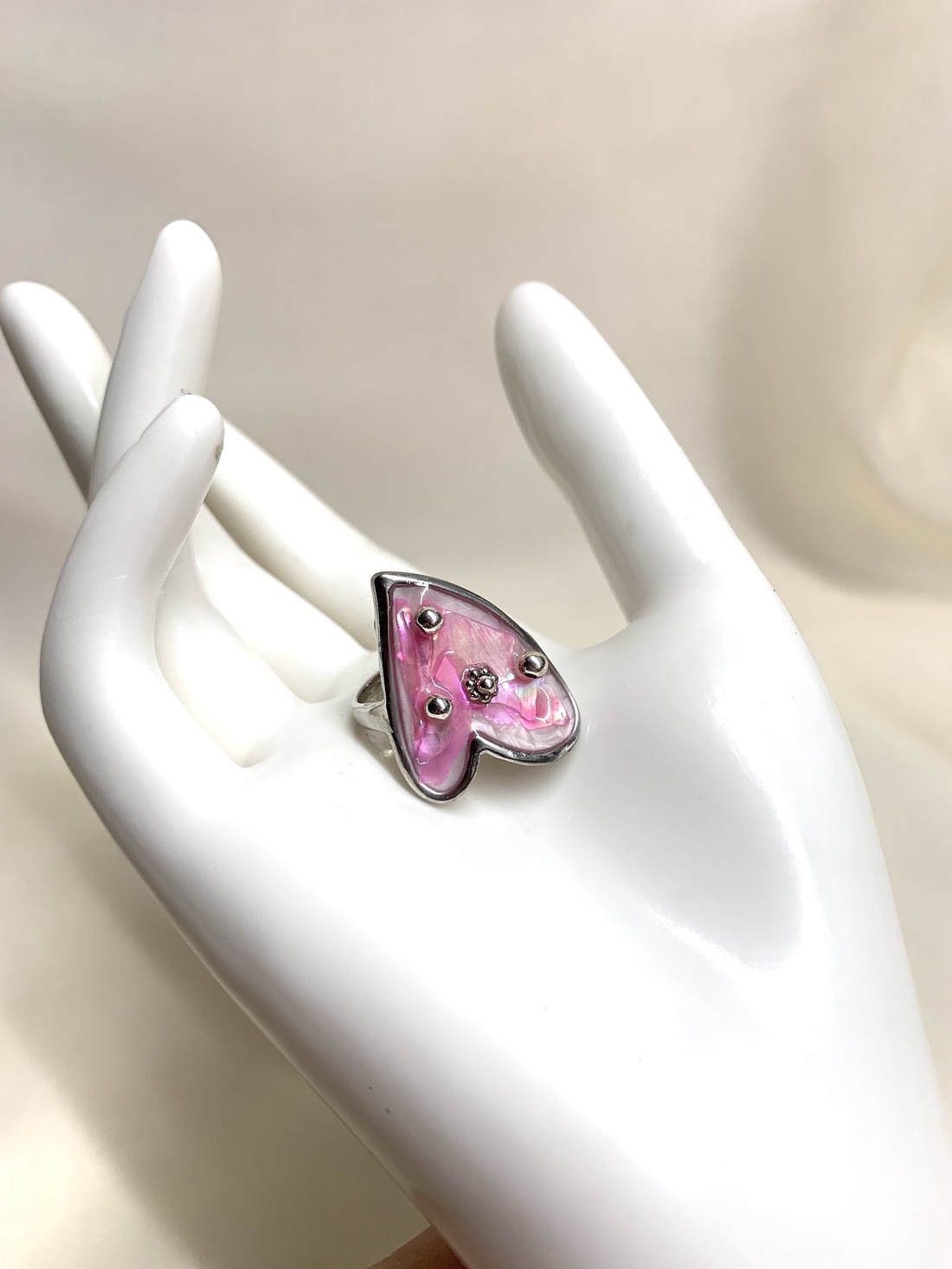 Inel cu scoici veritabile Abalone (Paua) 01166 - bijuterii - inele - inele cu figurine - Artynos.ro