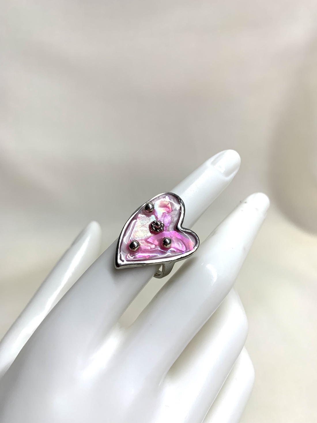 Inel cu scoici veritabile Abalone (Paua) 01166 - bijuterii - inele - inele cu figurine - Artynos.ro