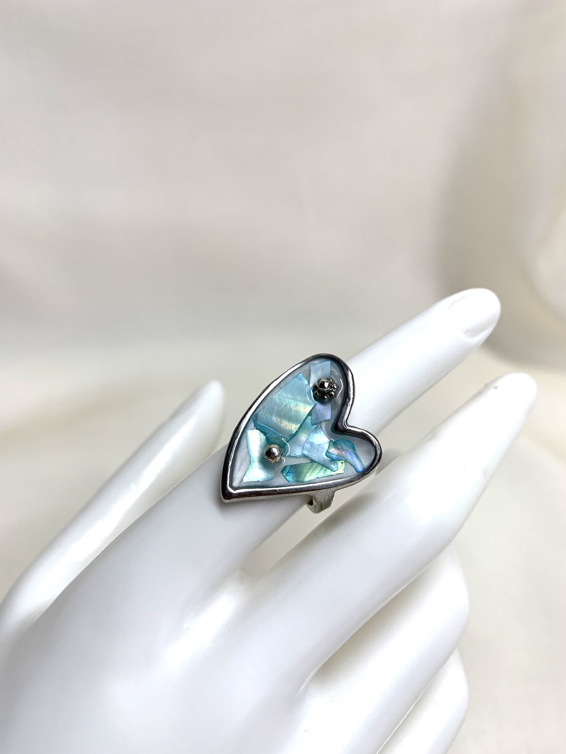 Inel cu scoici veritabile Abalone (Paua) 01167 - bijuterii - inele - inele cu figurine - Artynos.ro