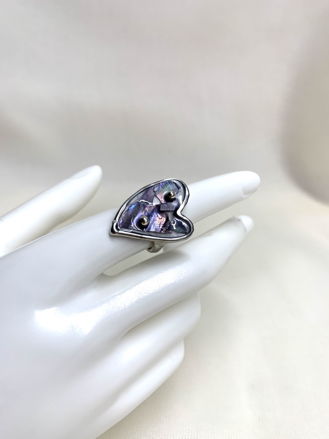 Inel cu scoici veritabile Abalone (Paua) 01170 -  - Artynos.ro