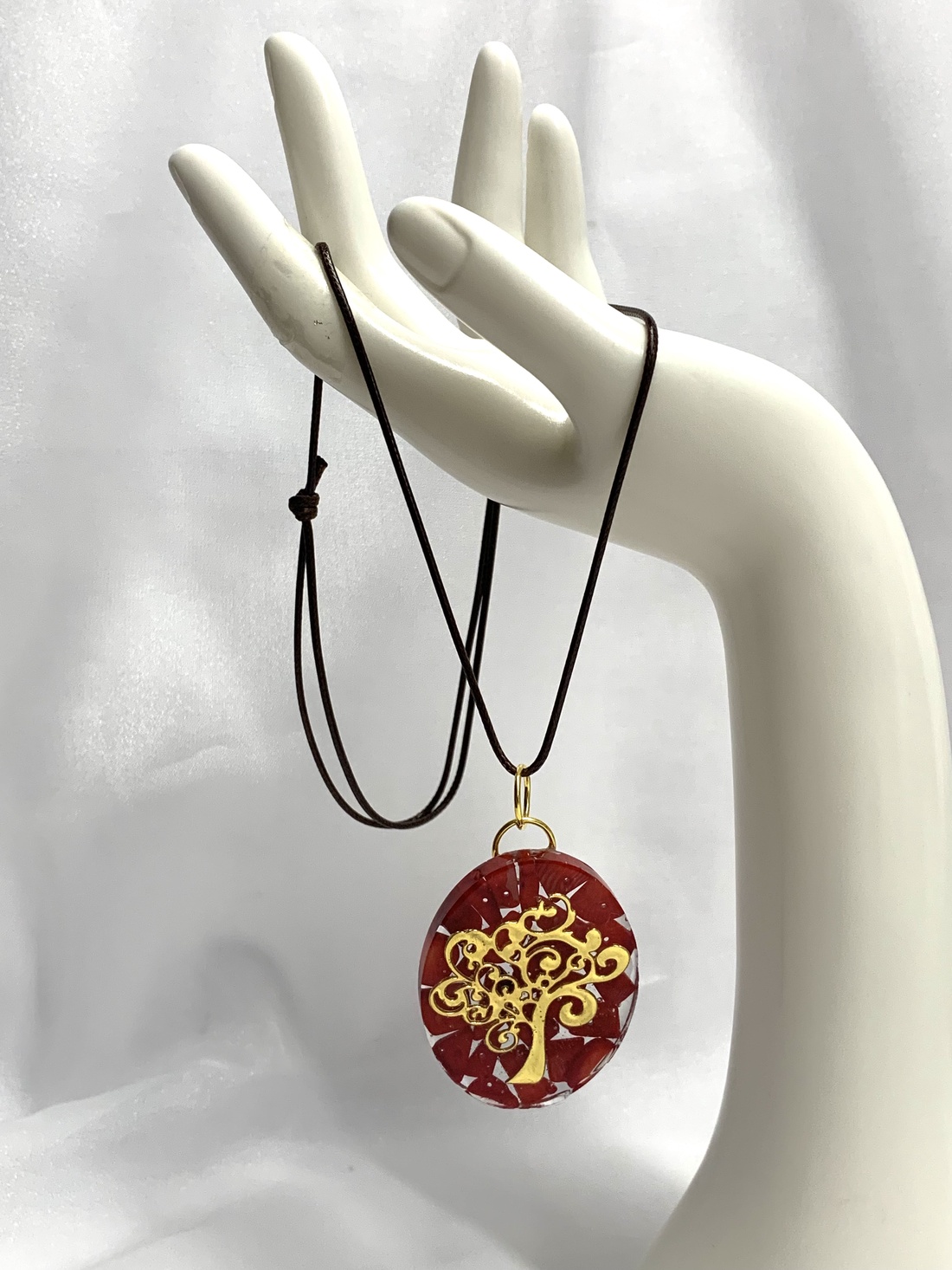  Colier cu pandantiv cu pietre semipretioase 01207 - bijuterii - coliere - coliere din pietre semiprețioase - Artynos.ro