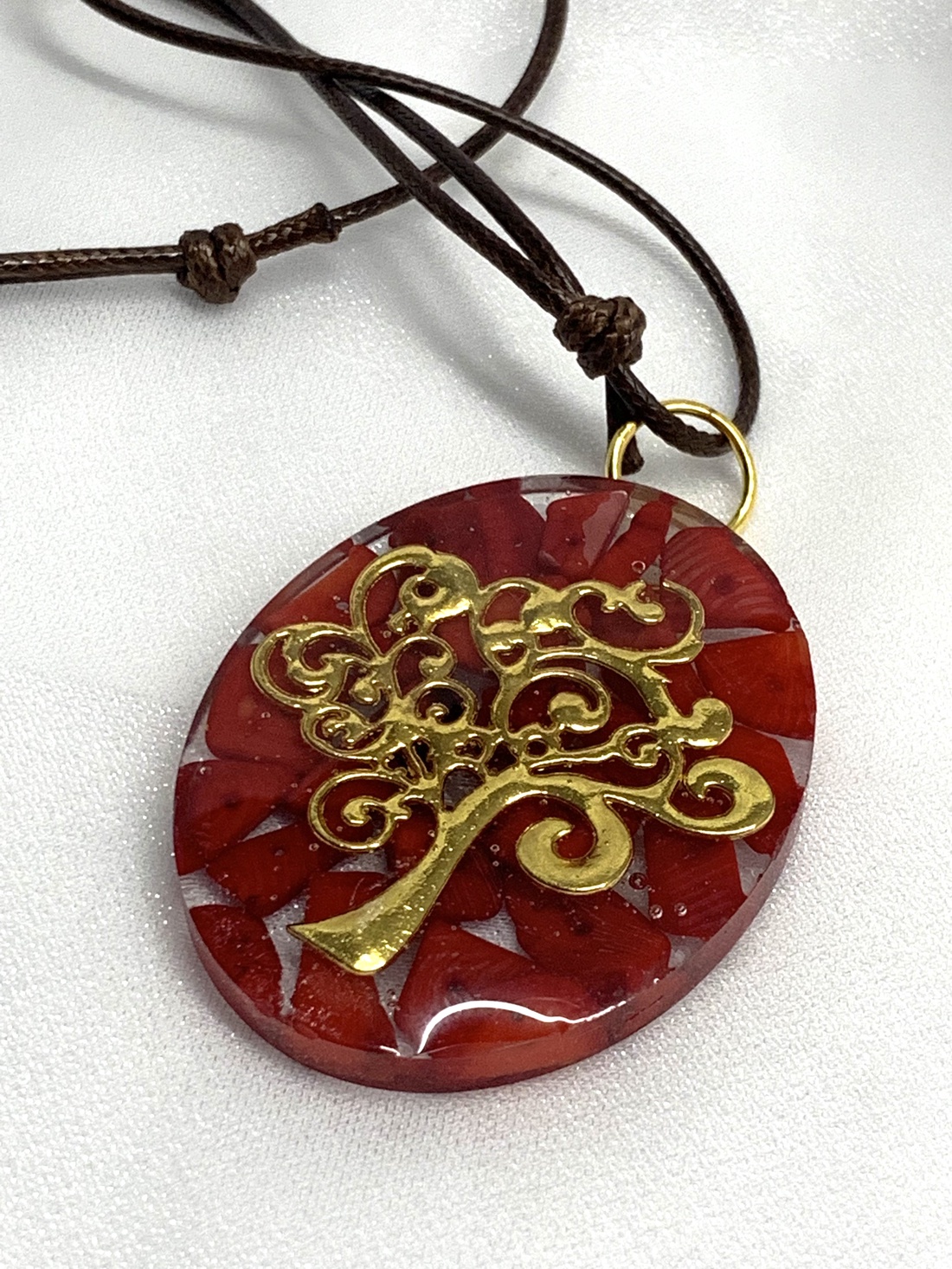  Colier cu pandantiv cu pietre semipretioase 01207 - bijuterii - coliere - coliere din pietre semiprețioase - Artynos.ro