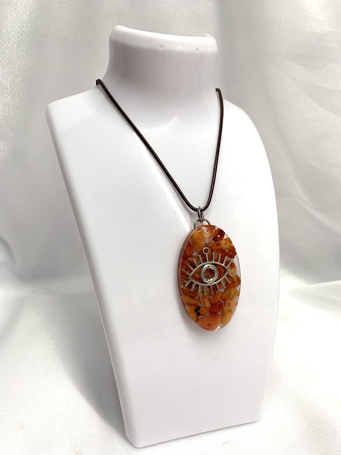 Colier-pandantiv cu pietre semipretioase 01208 - bijuterii - coliere - coliere din pietre semiprețioase - Artynos.ro