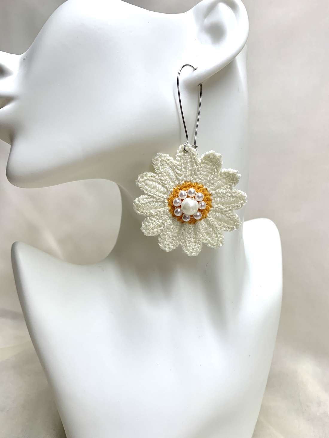 Cercei croșetați 01233 - bijuterii - cercei - cercei croșetați - Artynos.ro