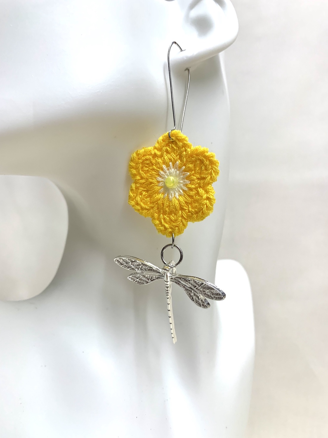 Cercei croșetați 01235 - bijuterii - cercei - cercei croșetați - Artynos.ro