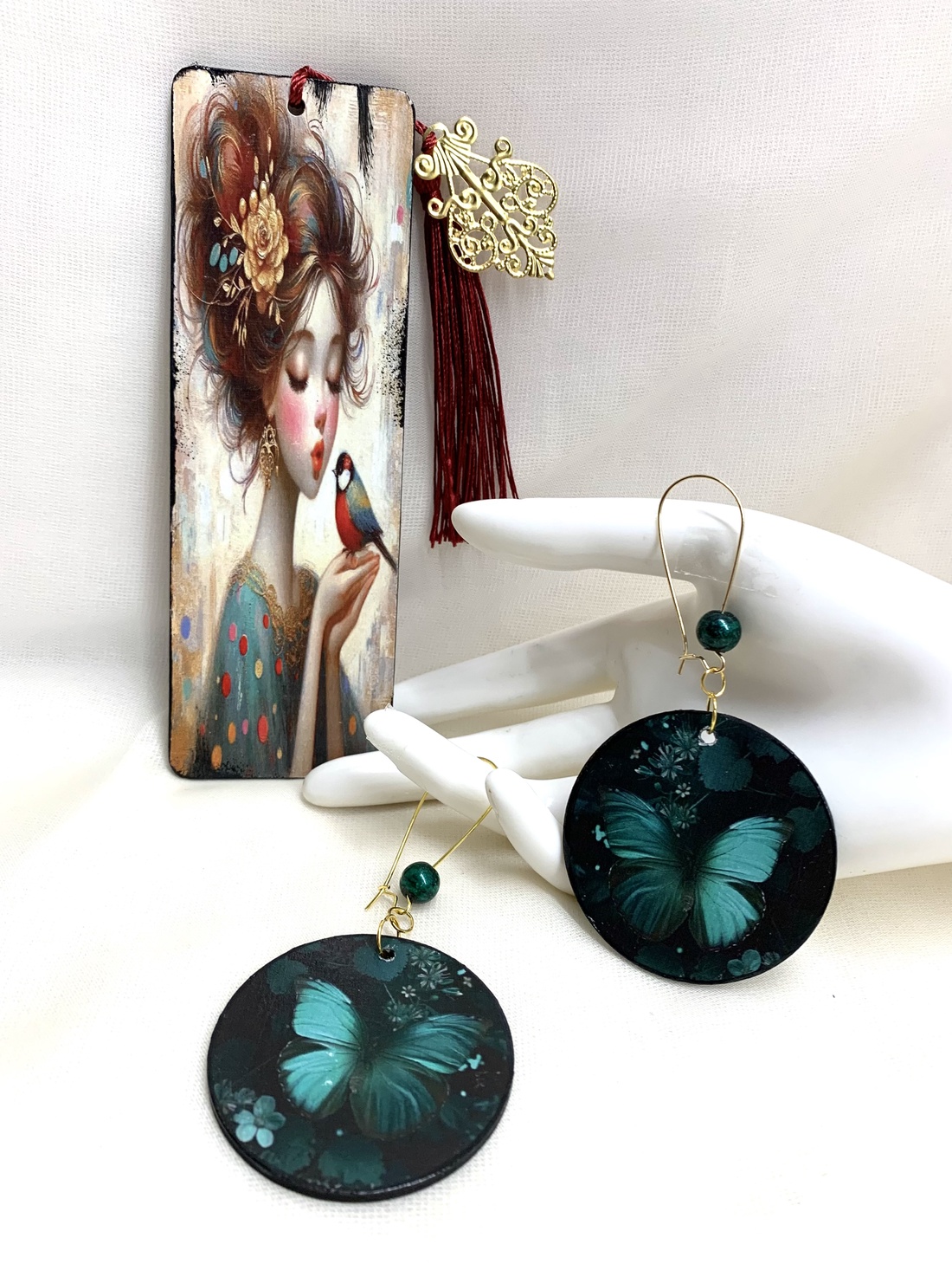 Cutie bijuterii -set cadou femei 01259 - bijuterii - suporturi și cutii de bijuterii - stand bijuterii - Artynos.ro