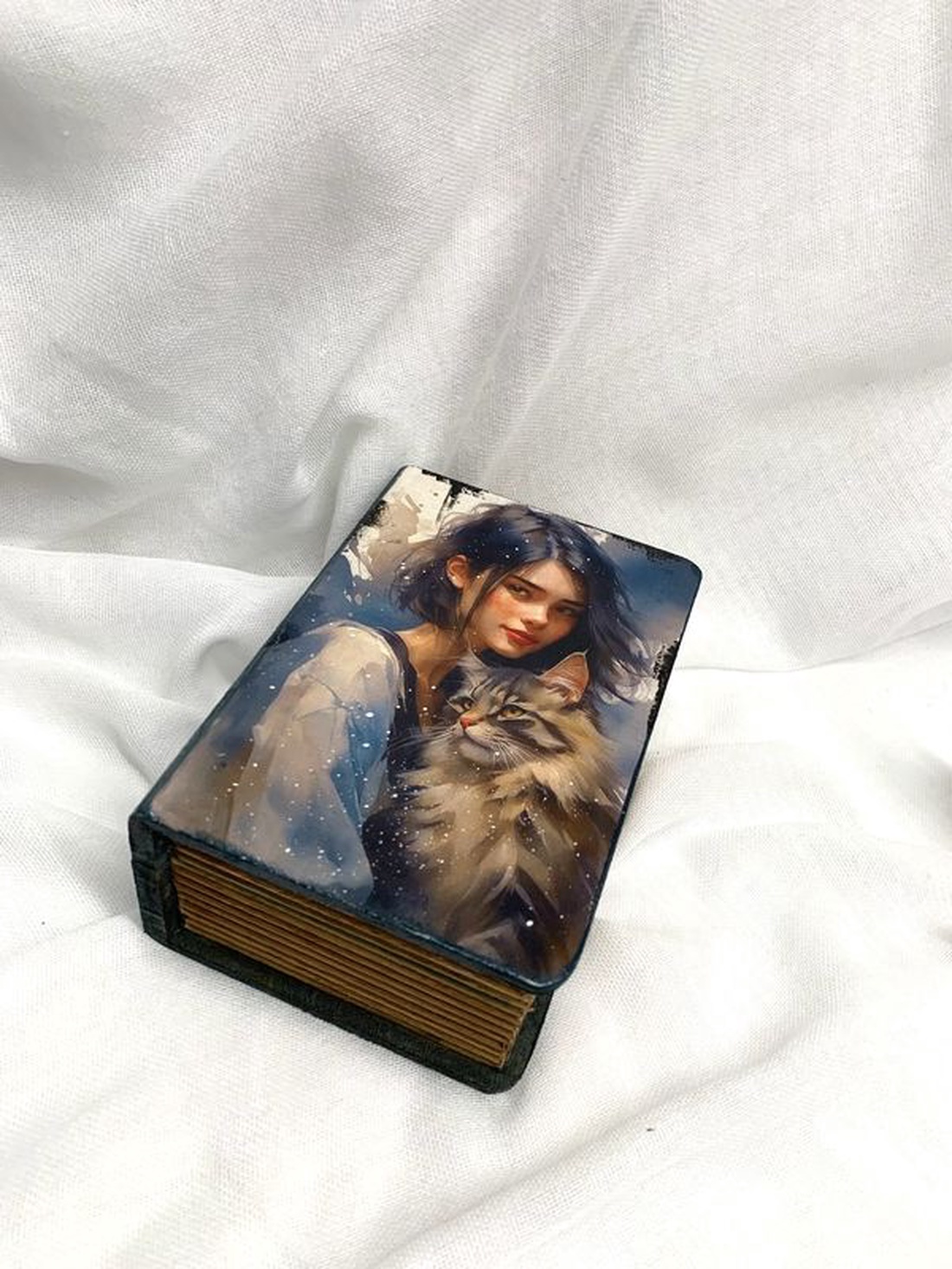 Cutie - caseta de bijuterii decorata manual 01274 - casă & stil de viață - seturi de cadou - Artynos.ro