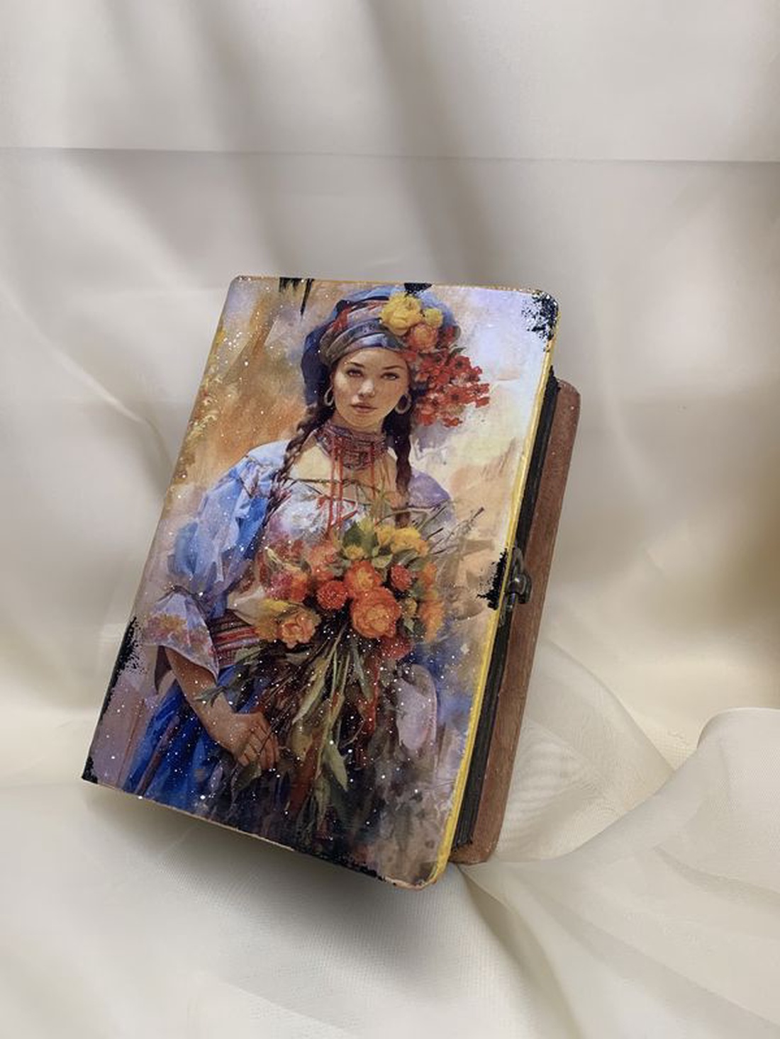 Cutie - caseta de bijuterii decorata manual 01278 - casă & stil de viață - seturi de cadou - Artynos.ro