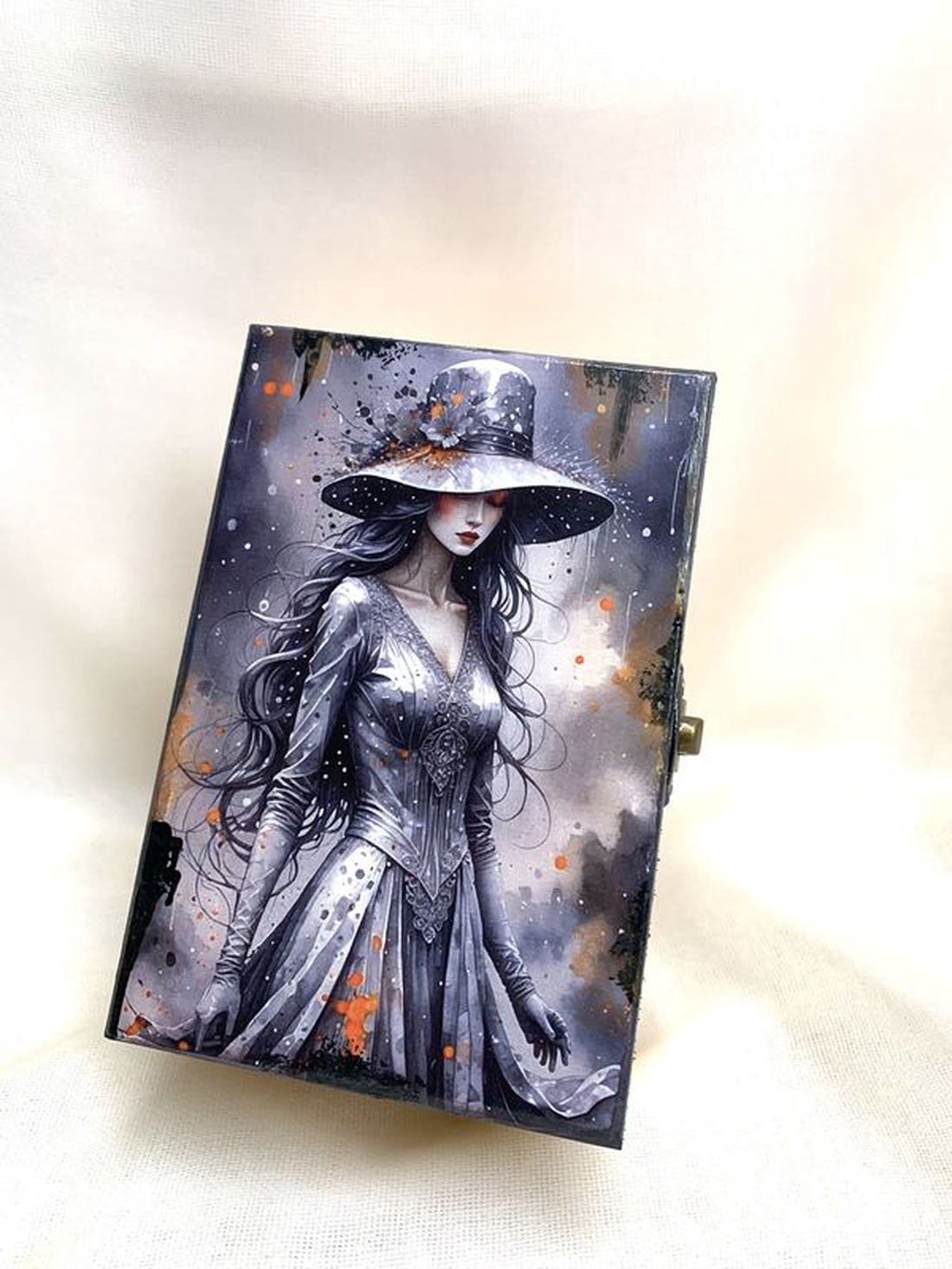 Cutie - caseta de bijuterii decorata manual 01281 - casă & stil de viață - set de cadou - Artynos.ro