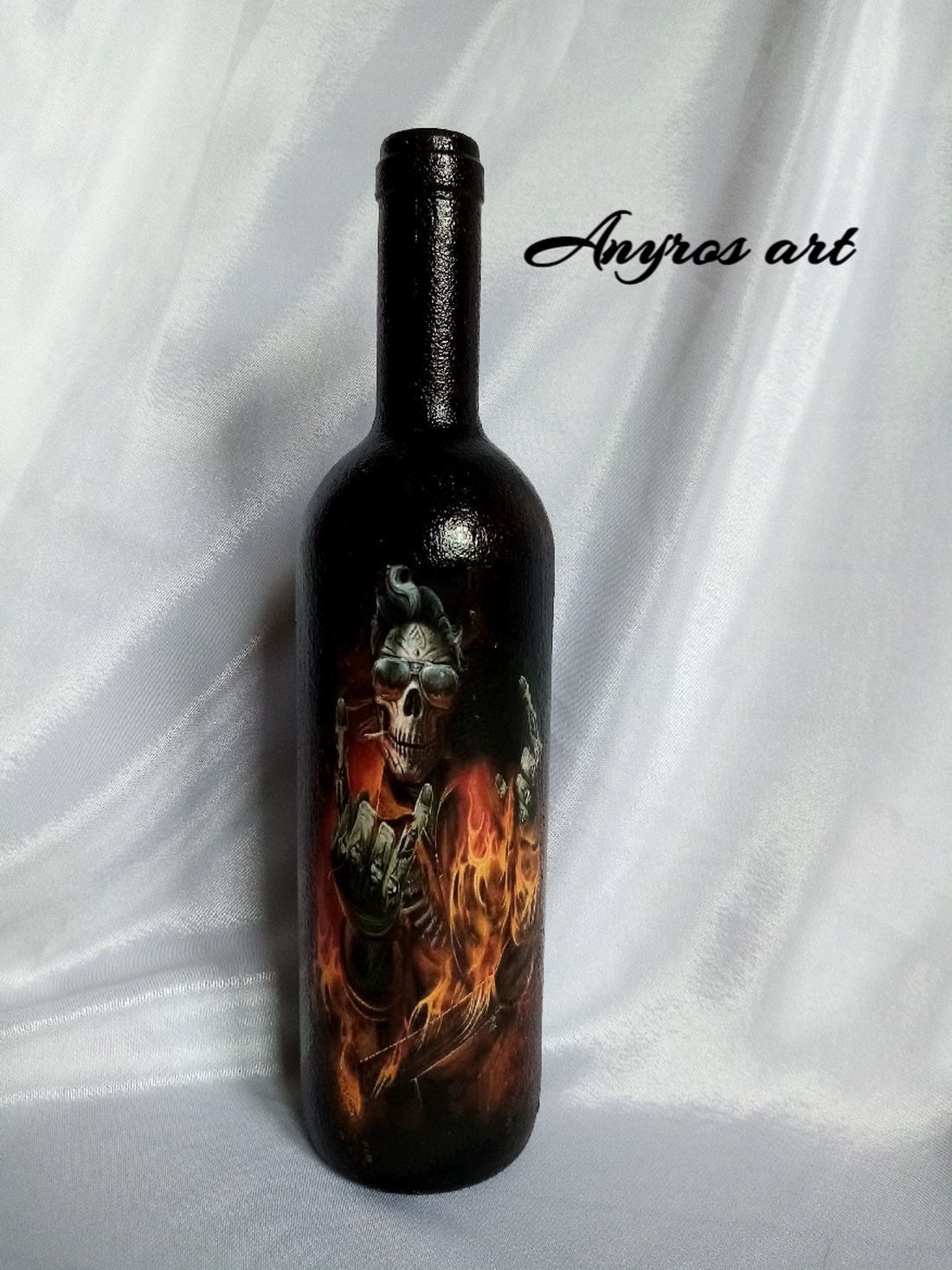 Cutie+sticla de vin-cadou pentru barbati 01292 - accesorii nuntă - amintiri și cadouri de nuntă - cadou nuntă - pahar de nuntă, set de sticlă - Artynos.ro