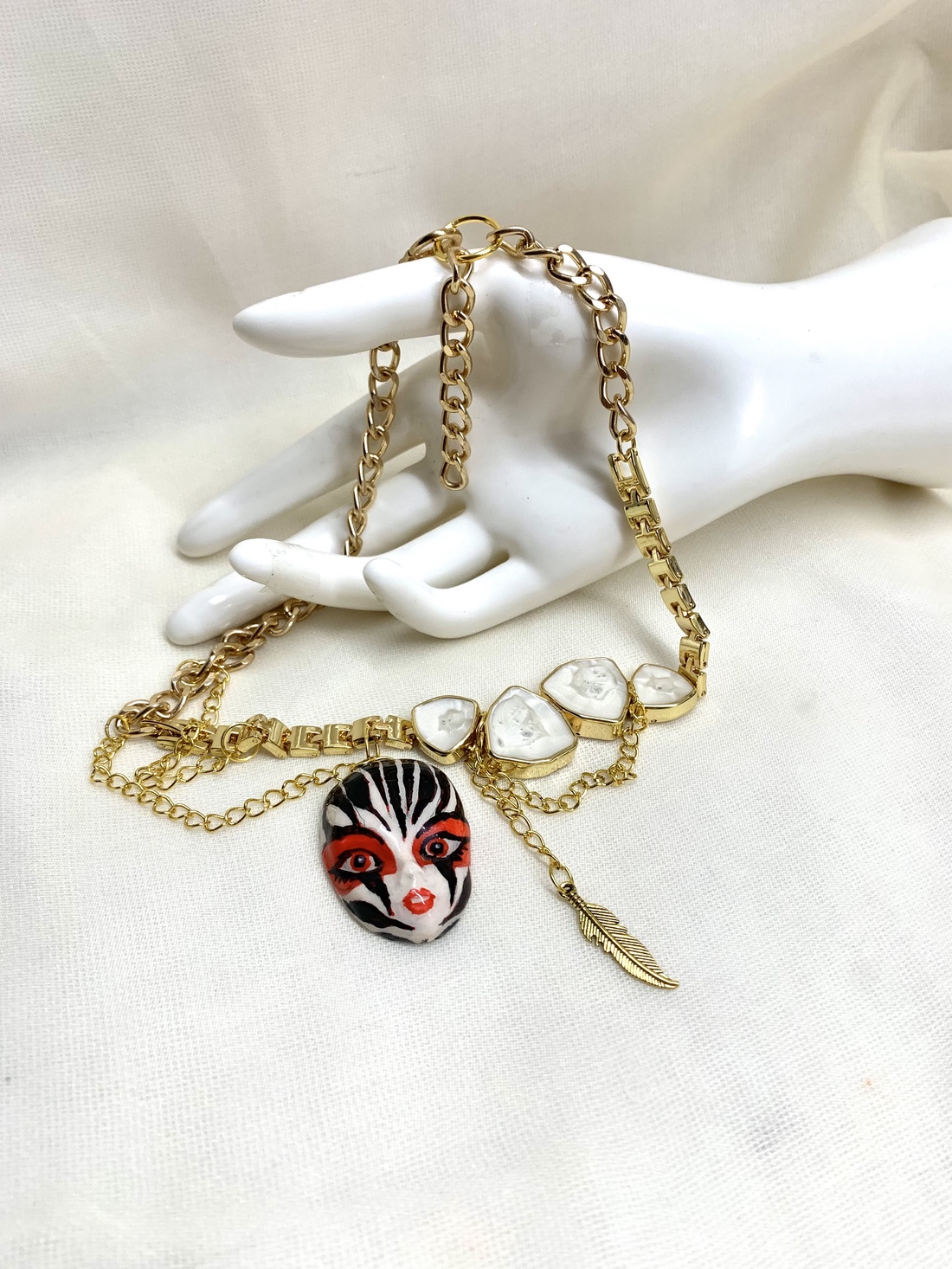  colier cu pandnativ -cadouri femei 01311 - bijuterii - coliere - coliere cu pandative - Artynos.ro