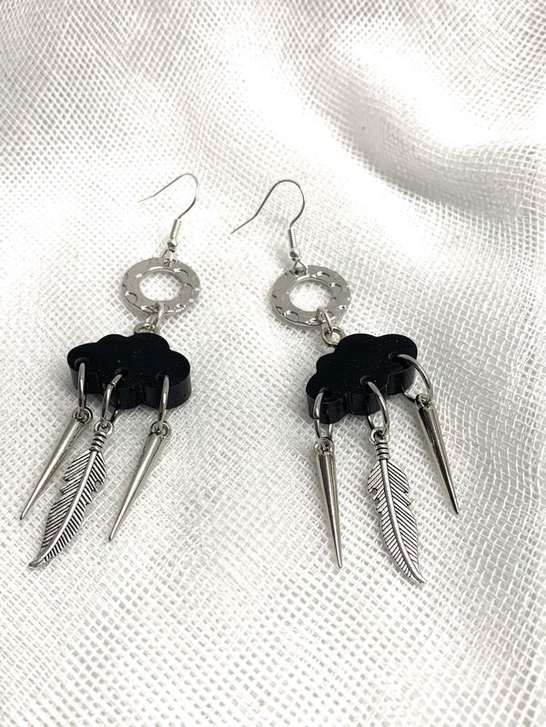 Cercei handmade din rasina 01329 - bijuterii - cercei - cercei din rășină - Artynos.ro