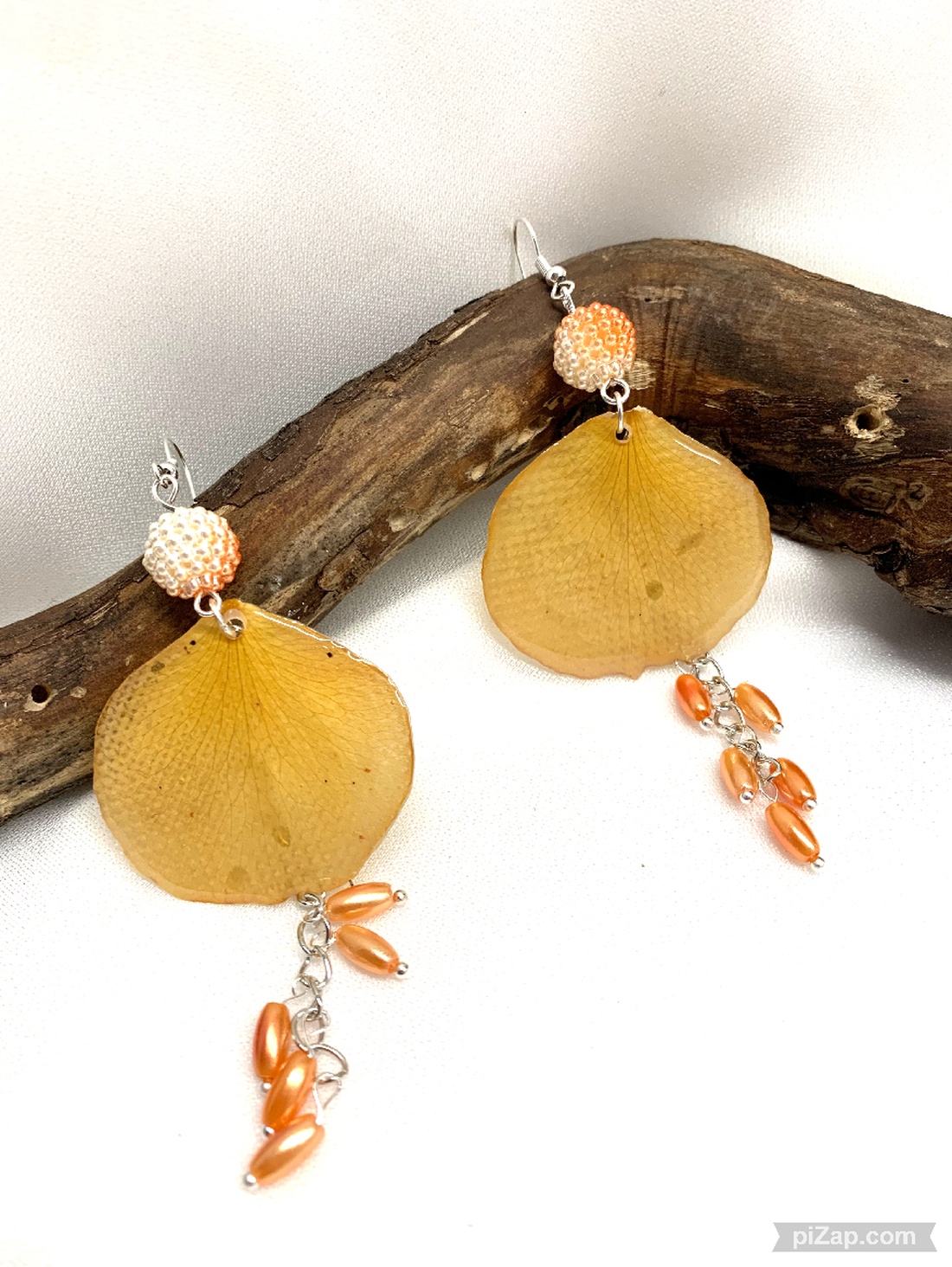 cercei cu Trandafiri 01330 - bijuterii - cercei - cercei din rășină - Artynos.ro